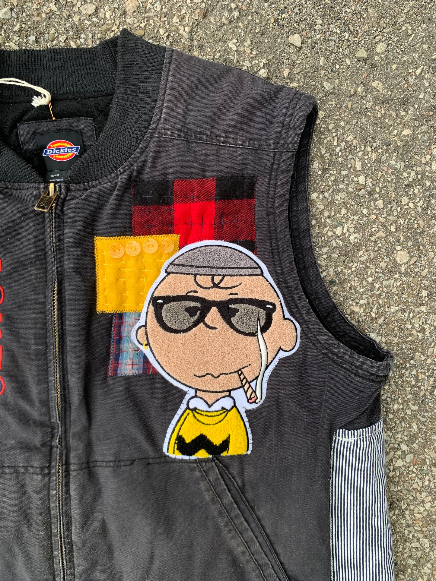 LOCAL OR DIE VEST UPCYCLE - XL