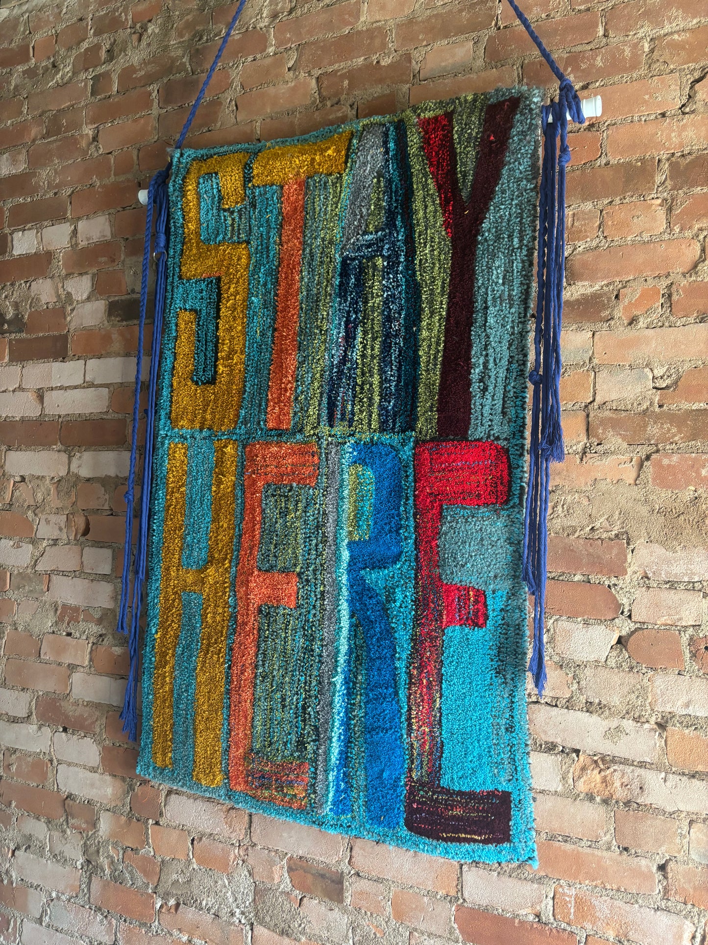 STAY HERE - TUFTED CARPET / WALL ART