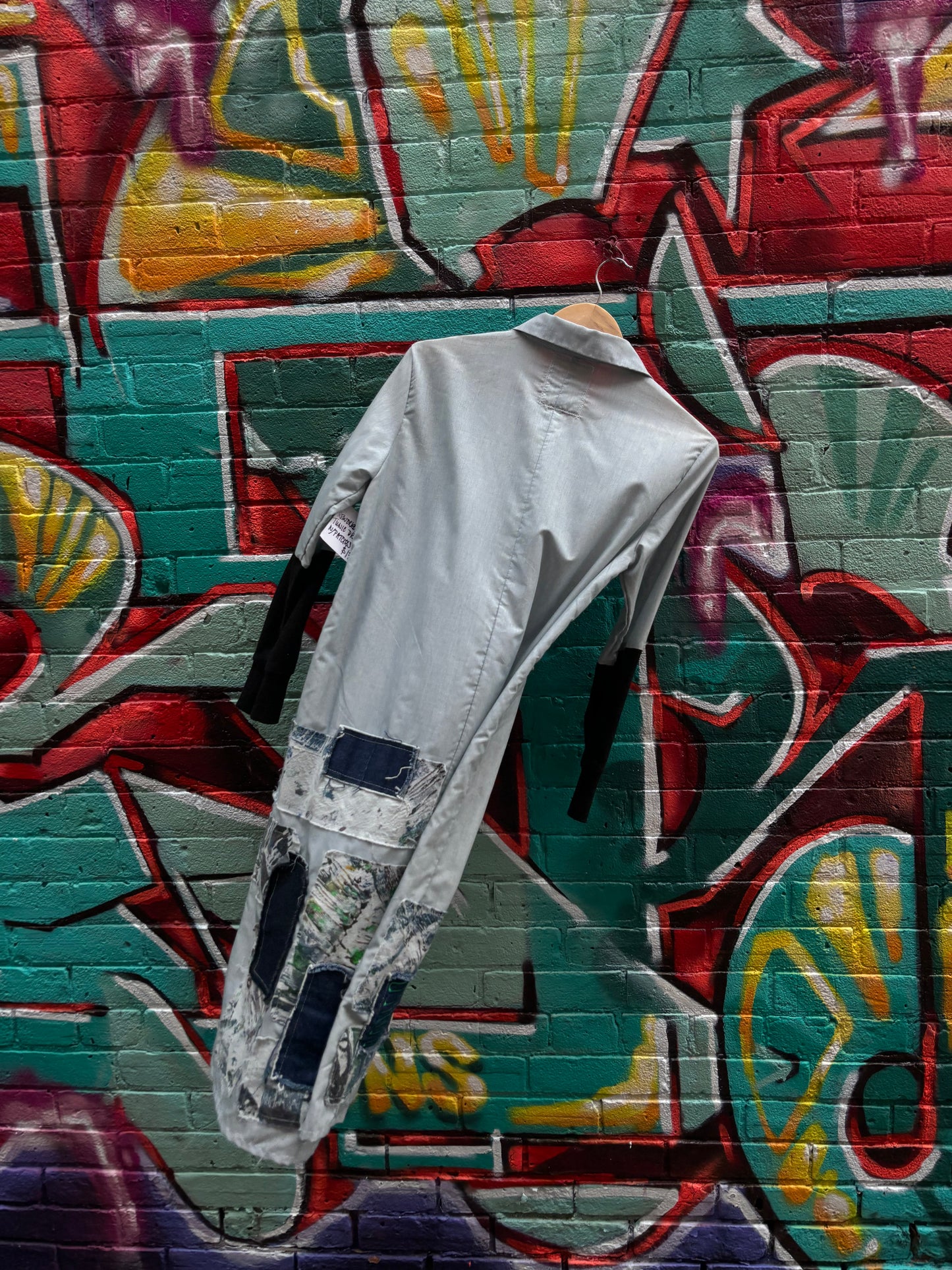 REWORKED TUNIC DRESS WITH PATCHWORK