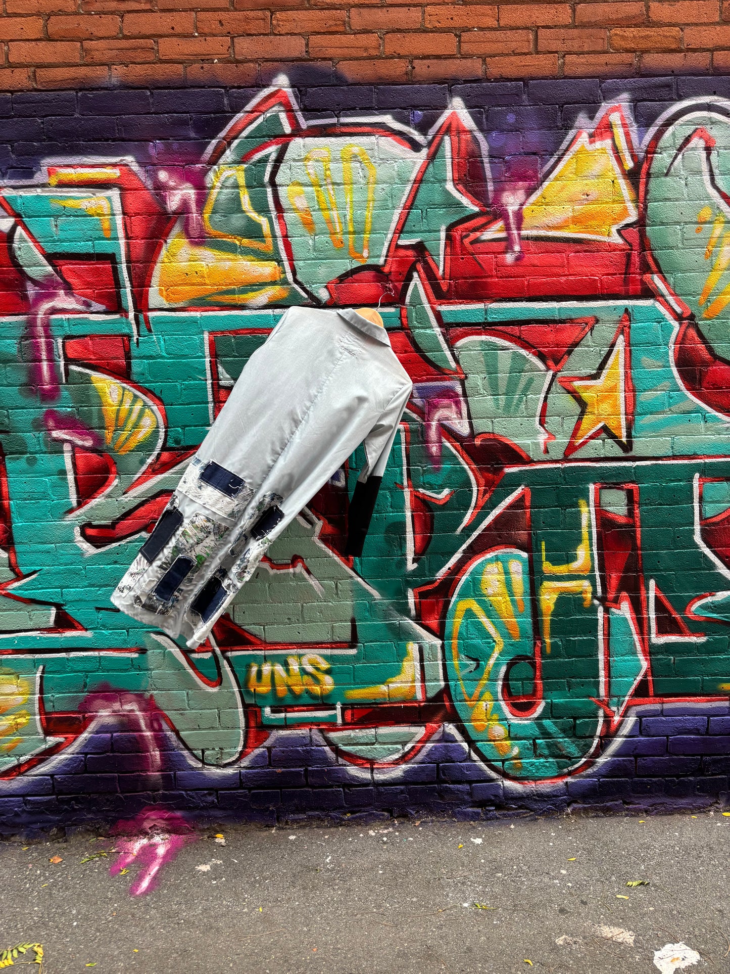 REWORKED TUNIC DRESS WITH PATCHWORK