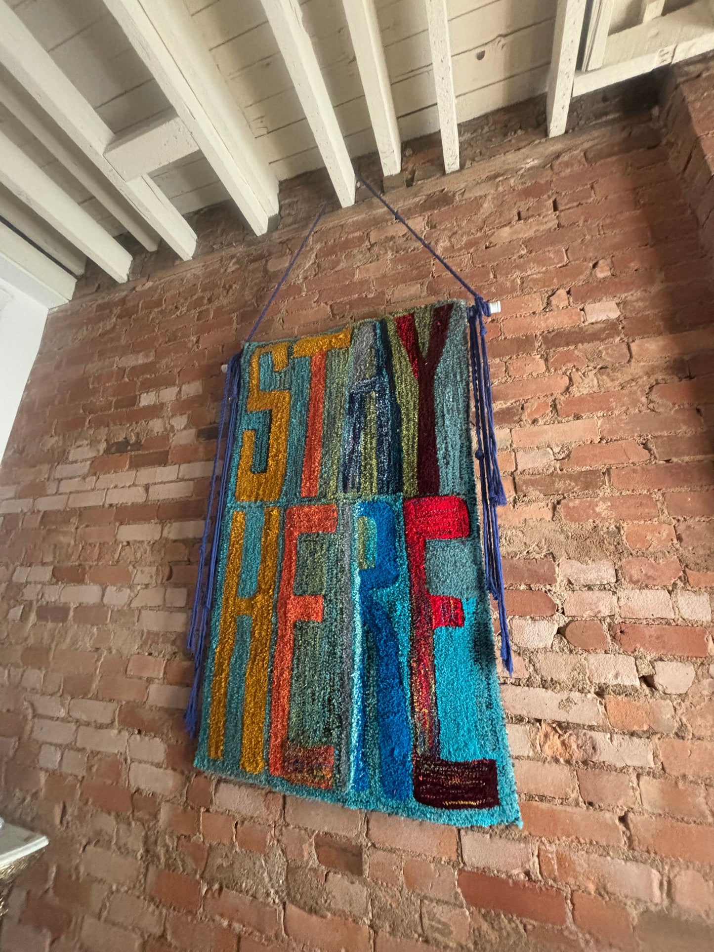 STAY HERE - TUFTED CARPET / WALL ART