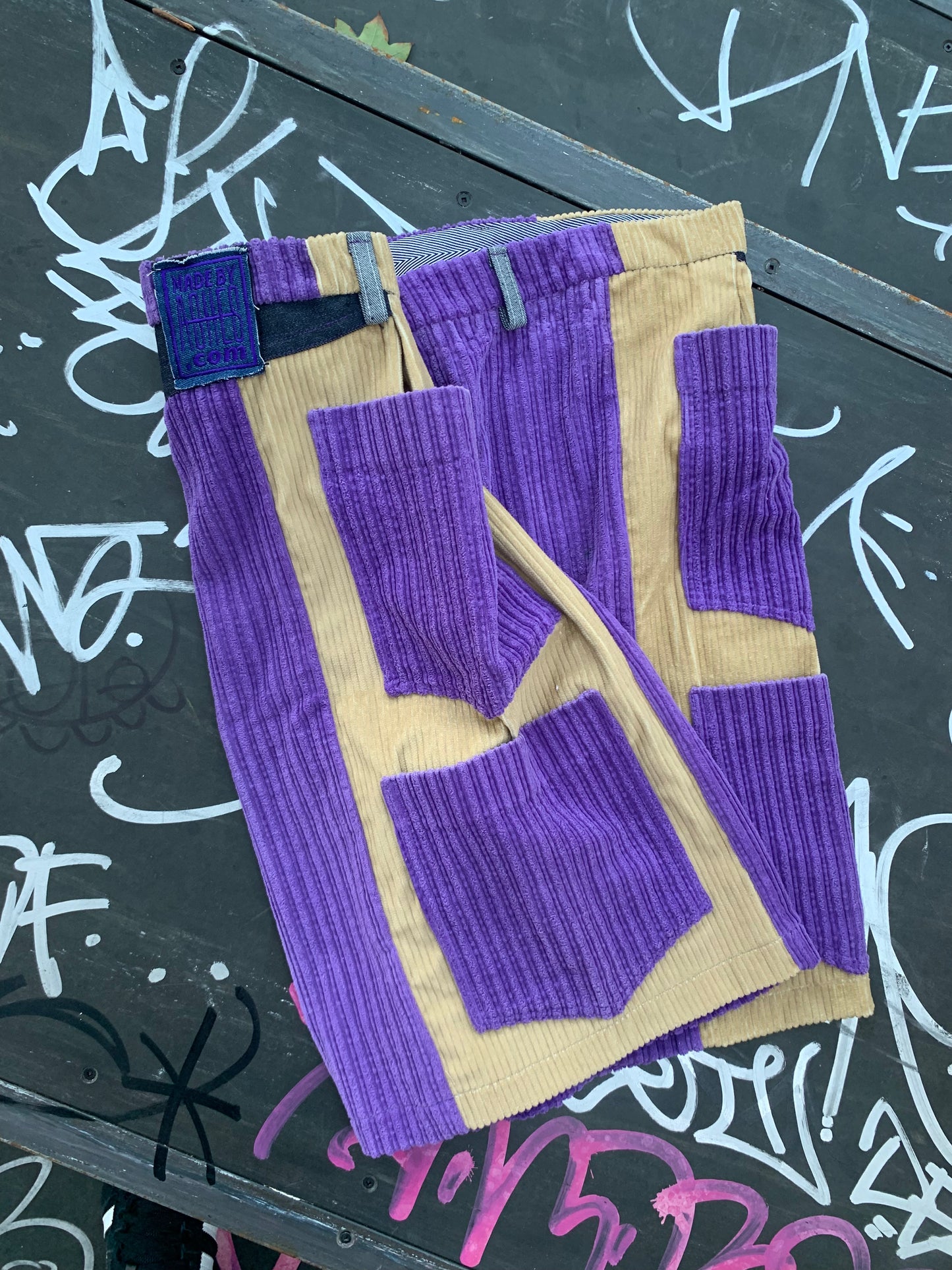 GRAPE CORDUROY SHORTS - Fits up to 44” waist