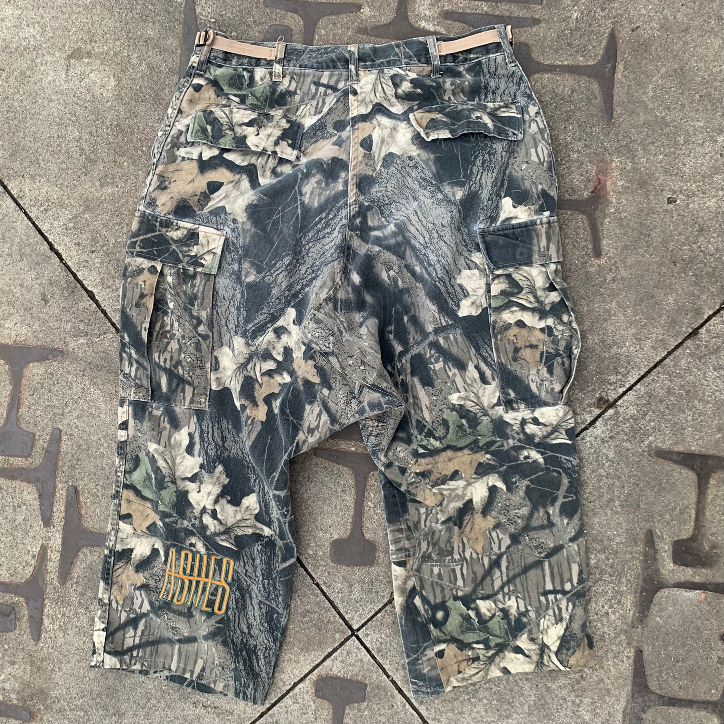 CAMO DROP CROTCH - ASHES VINTAGE REWORK- 36” WAIST