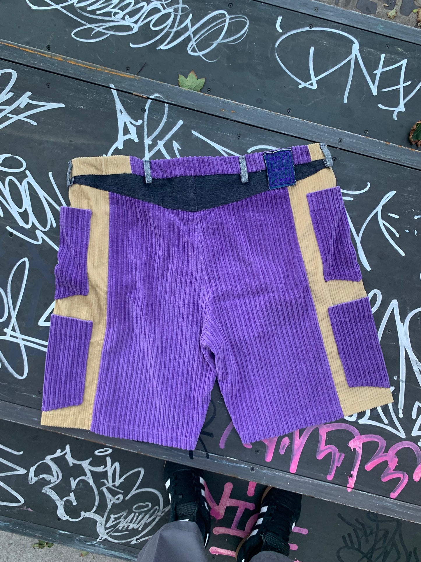 GRAPE CORDUROY SHORTS - Fits up to 44” waist