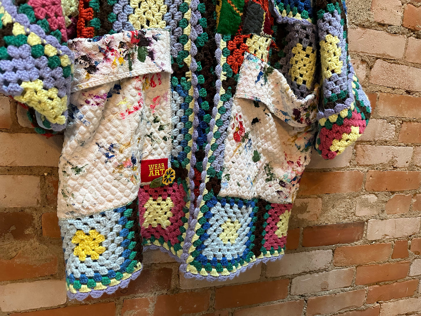 GRANNY SQUARE HOODIE - ONE SIZE