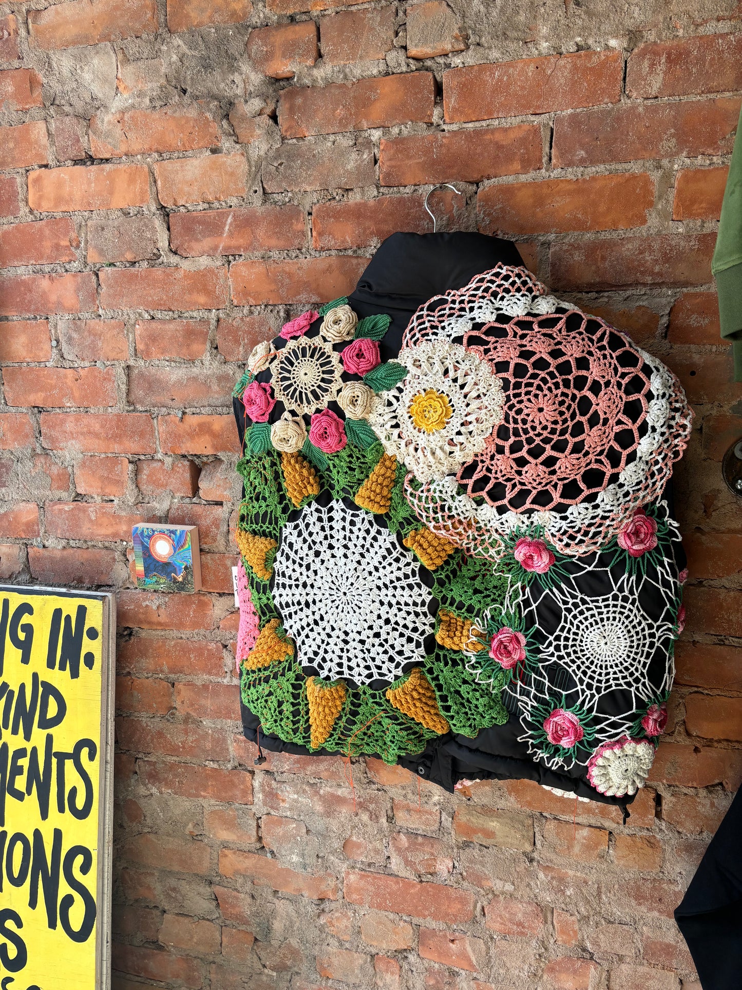 CRAZY COOL UPCYCLED DOILY PUFFER VEST