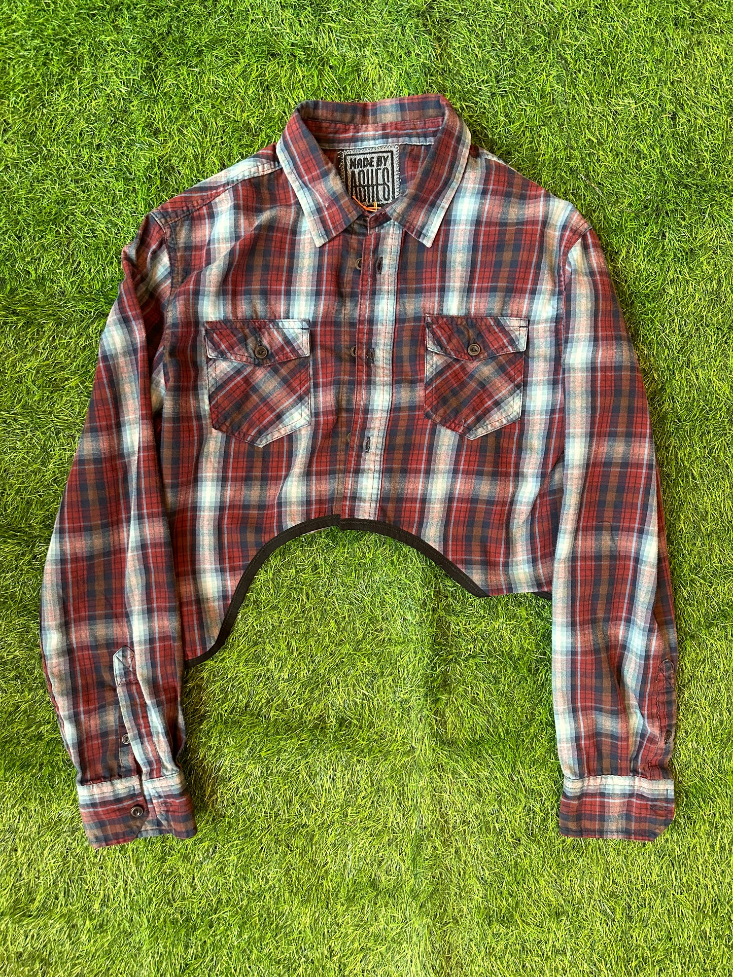 FLUID PATCHWORK BUTTON UP S/M