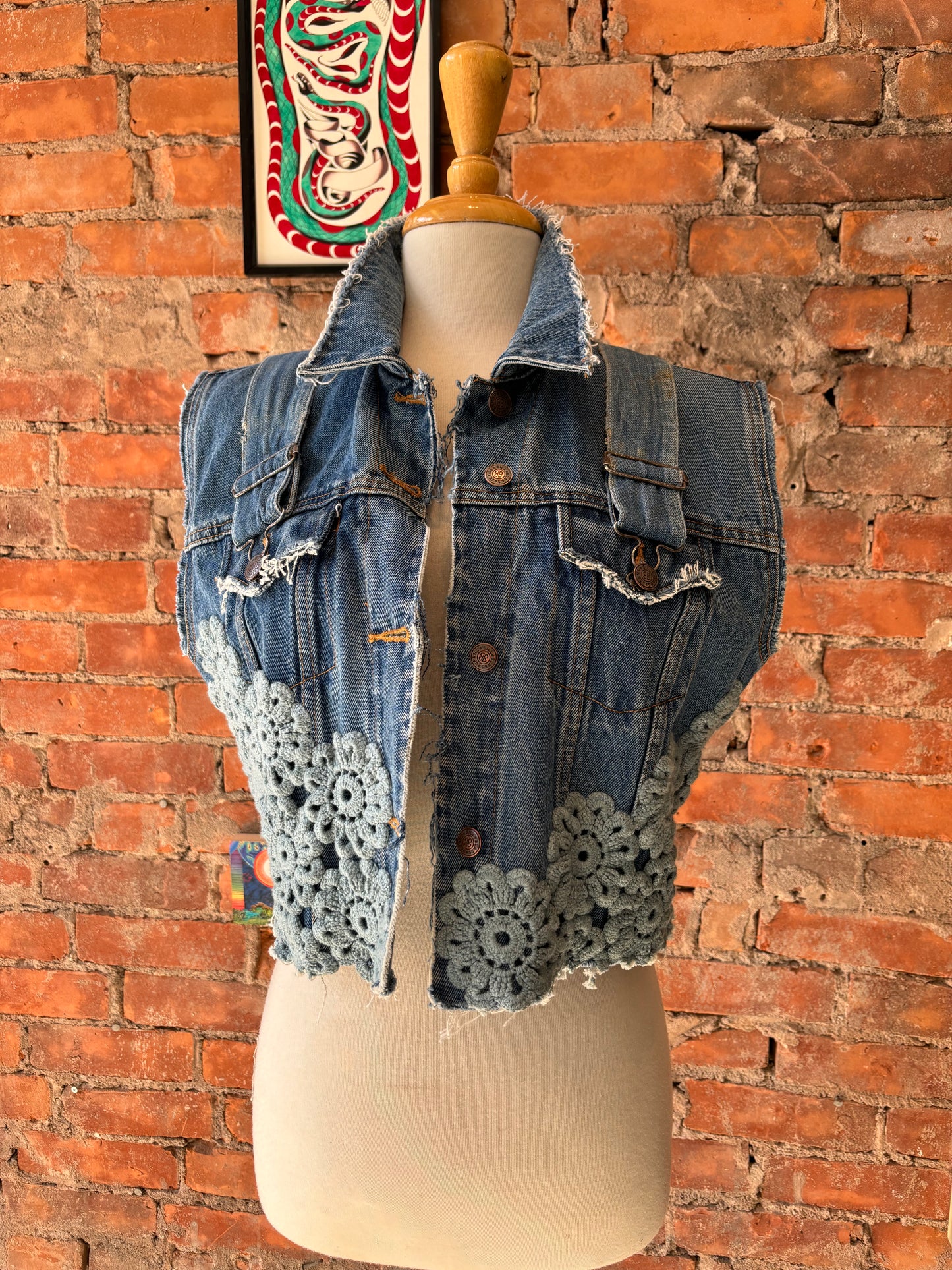REWORKED DENIM JACKET - M