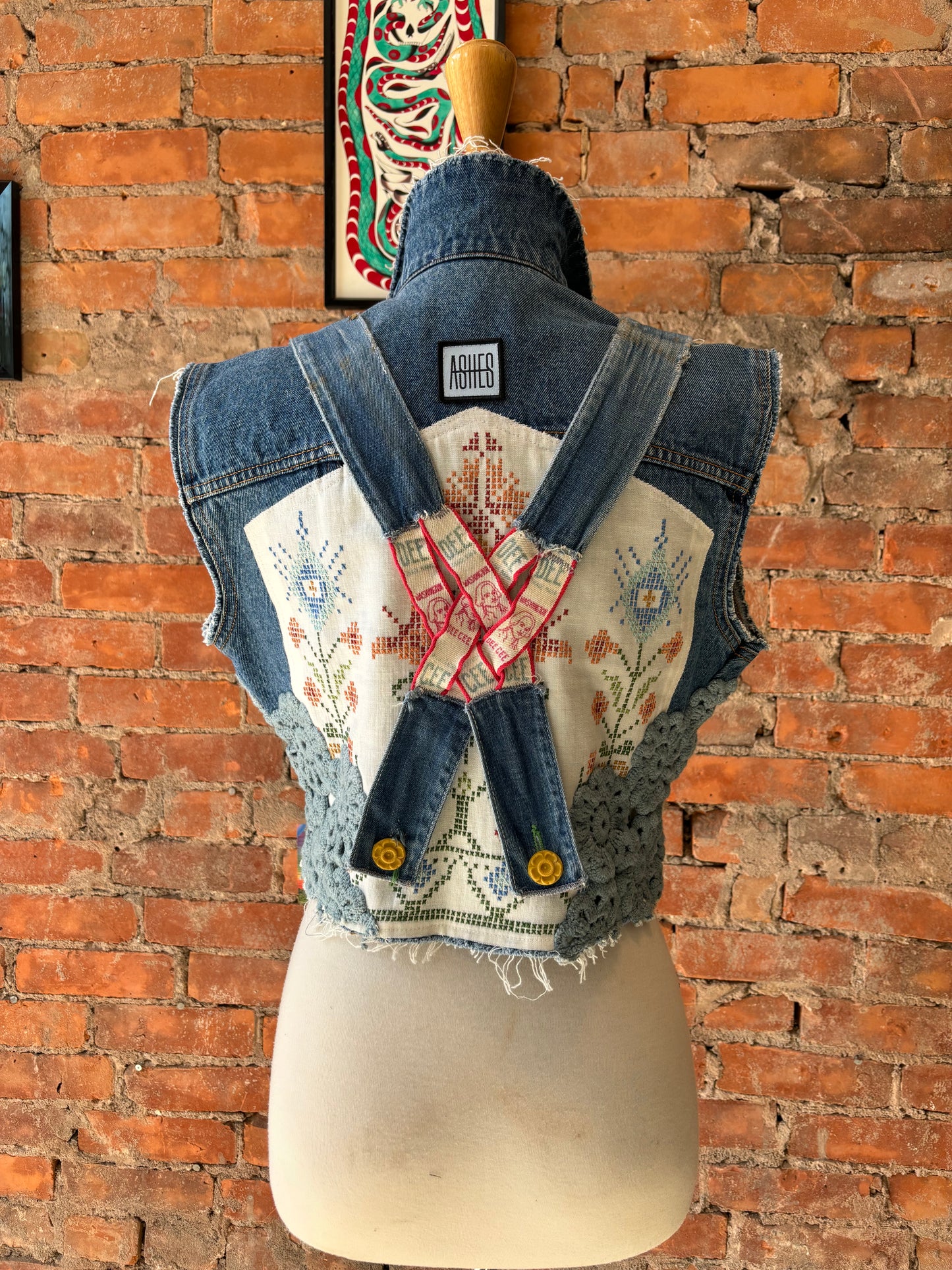 REWORKED DENIM JACKET - M