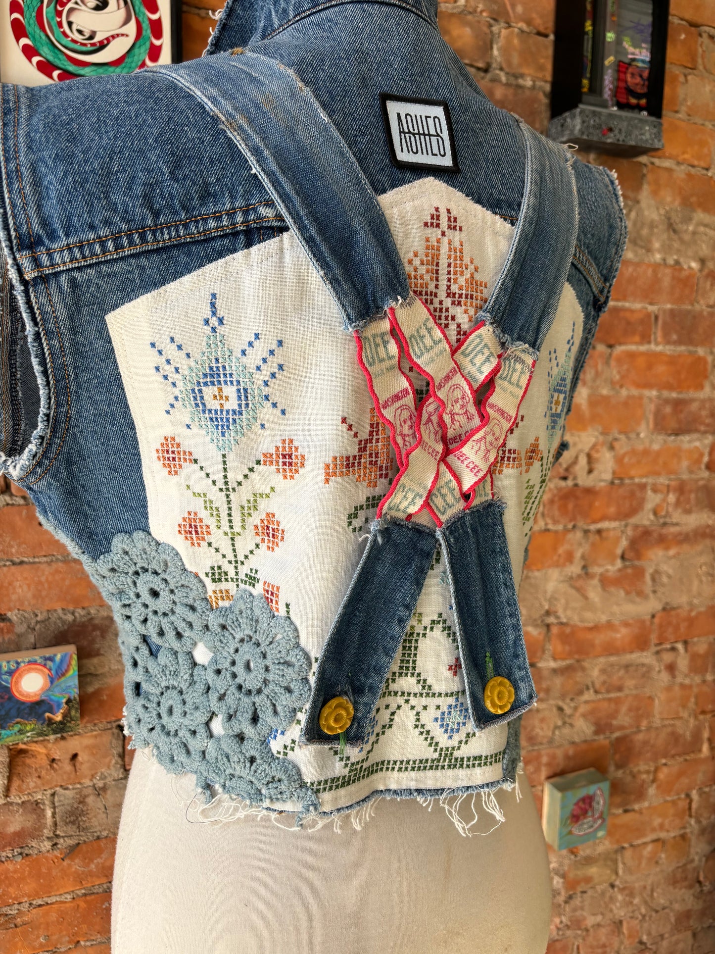 REWORKED DENIM JACKET - M