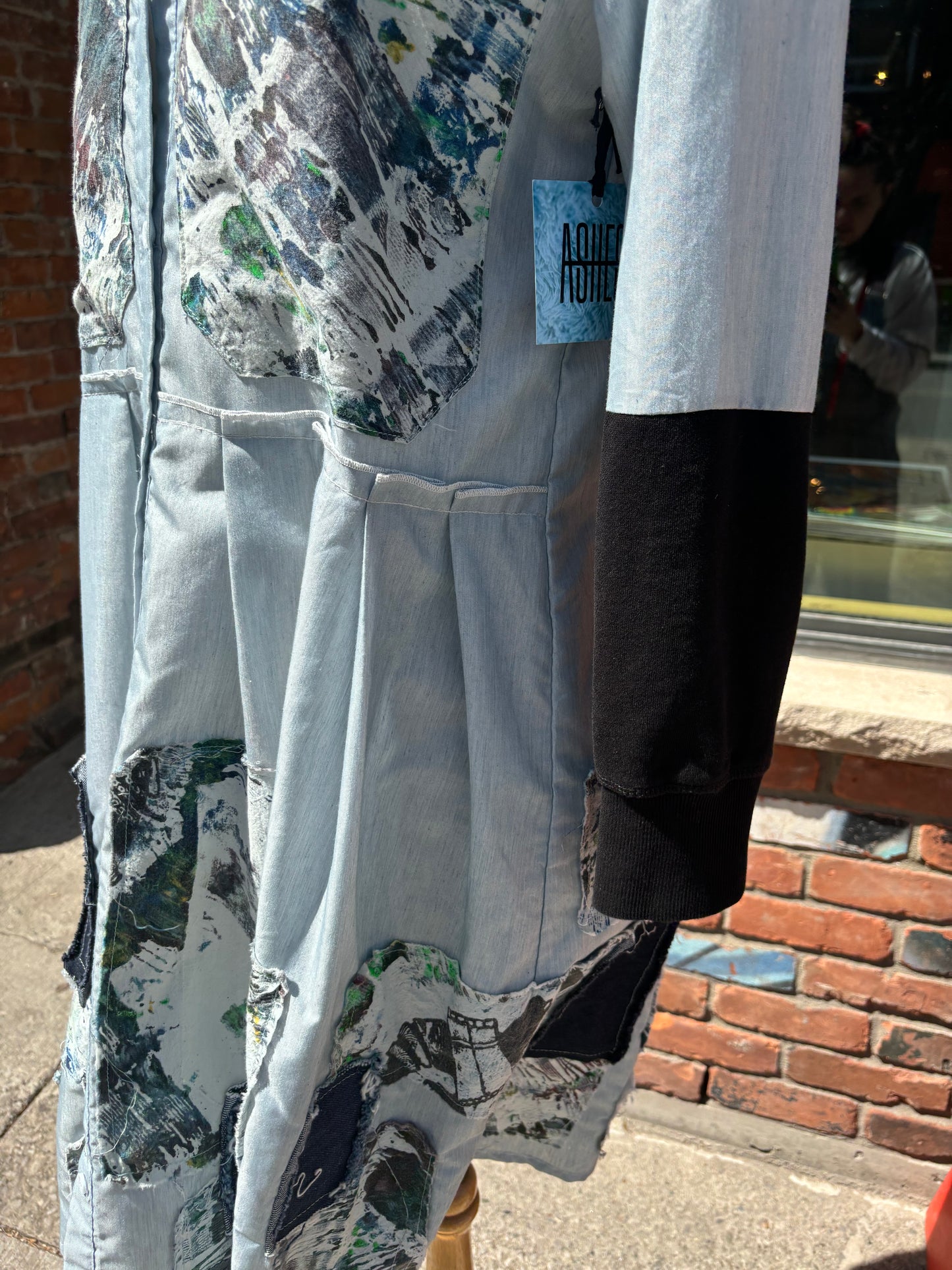 REWORKED TUNIC DRESS WITH PATCHWORK