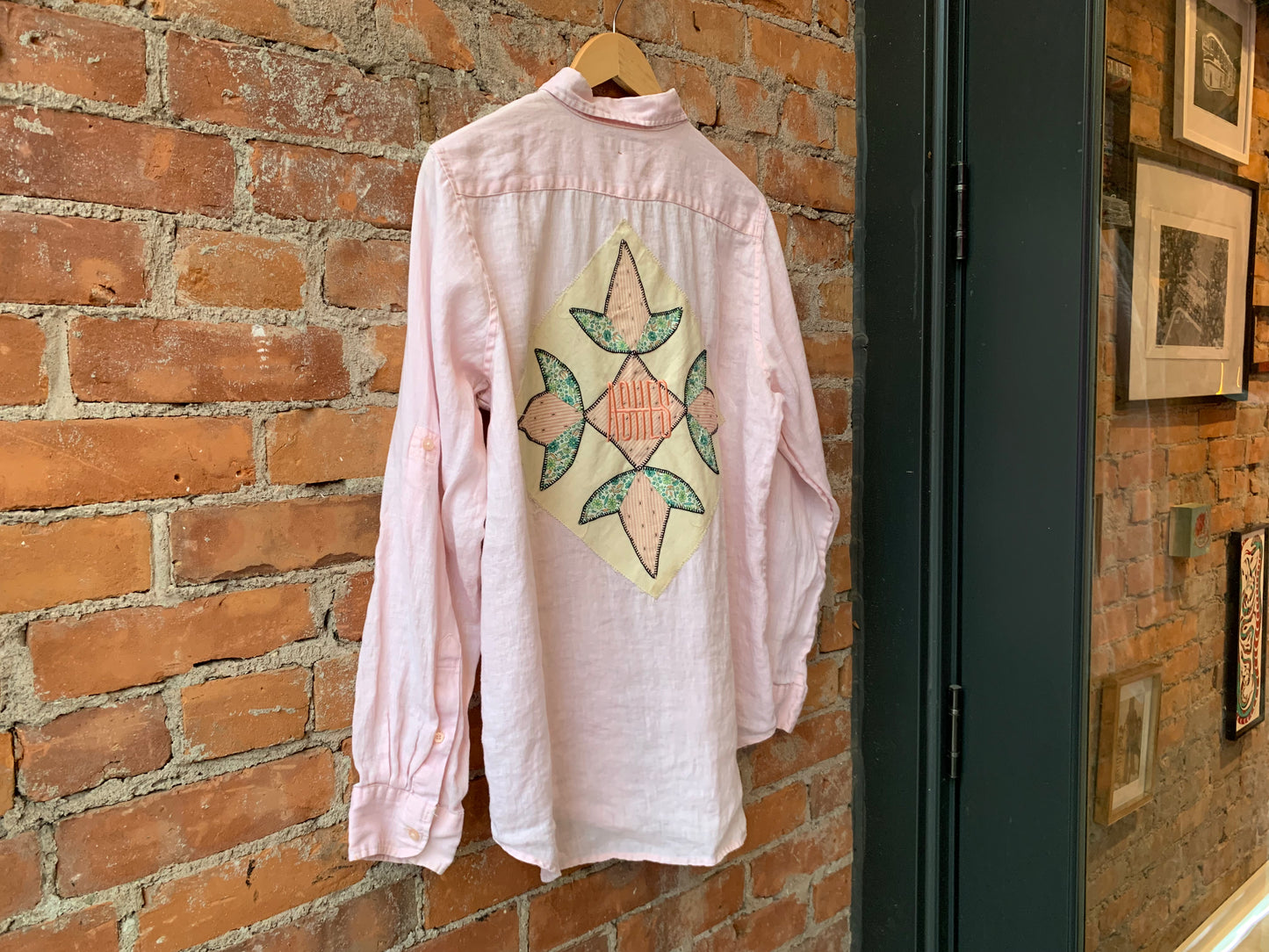 UPCYCLED RL BUTTON UP - M