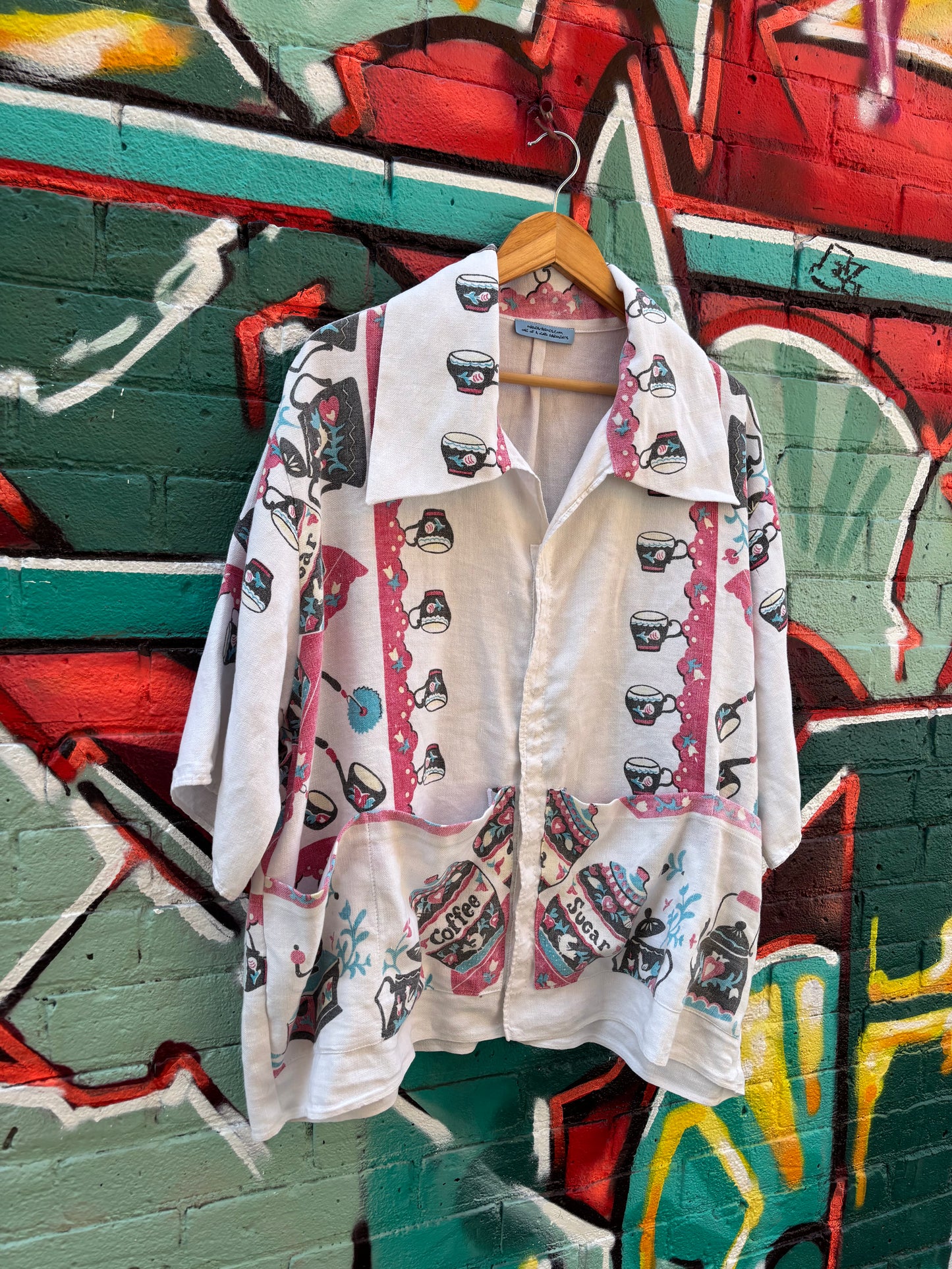 SUGAR TIME TABLE CLOTH COLLARED TOP