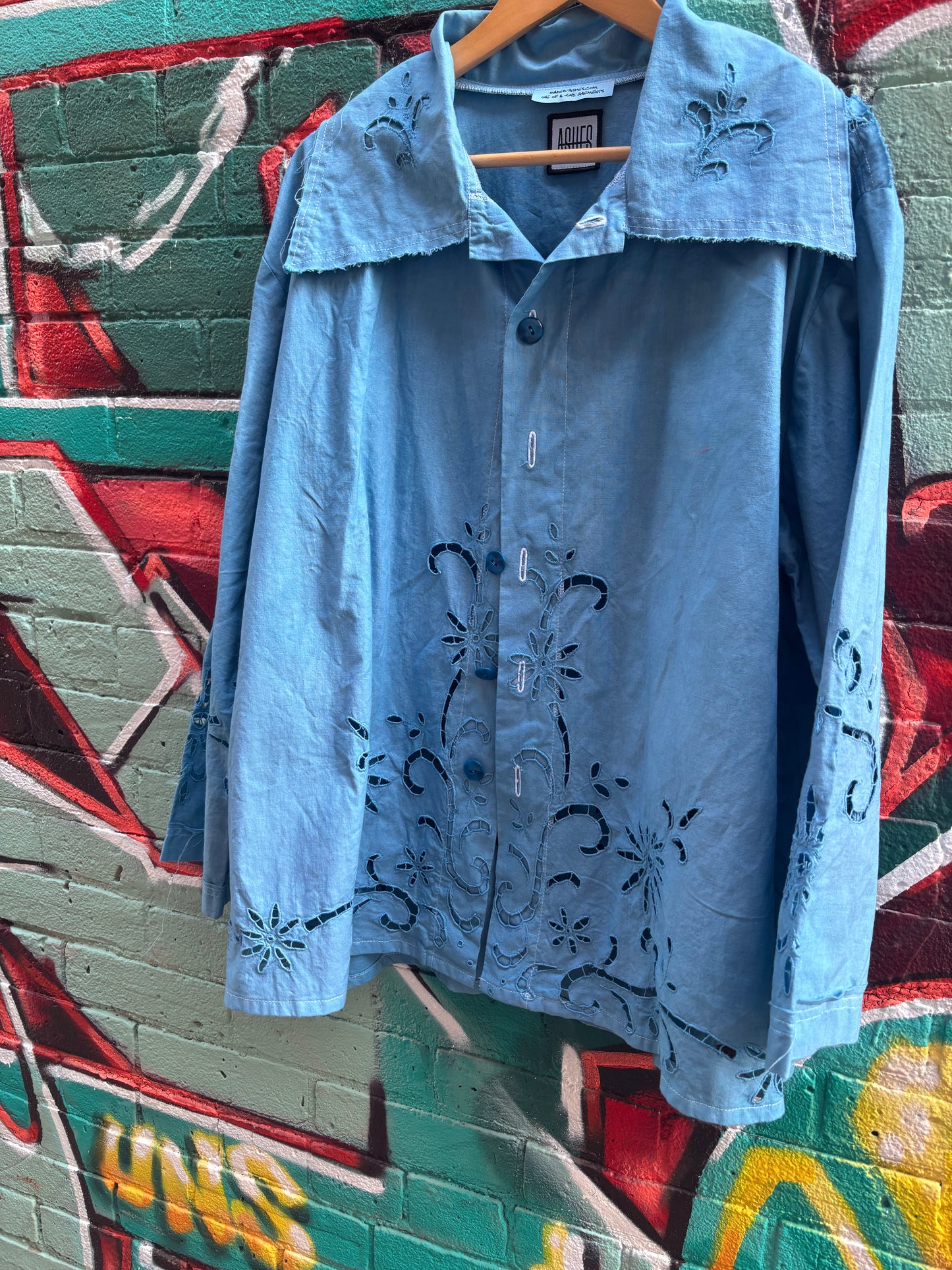 Blue Sky, Hand Dyed Soft Summer Jacket