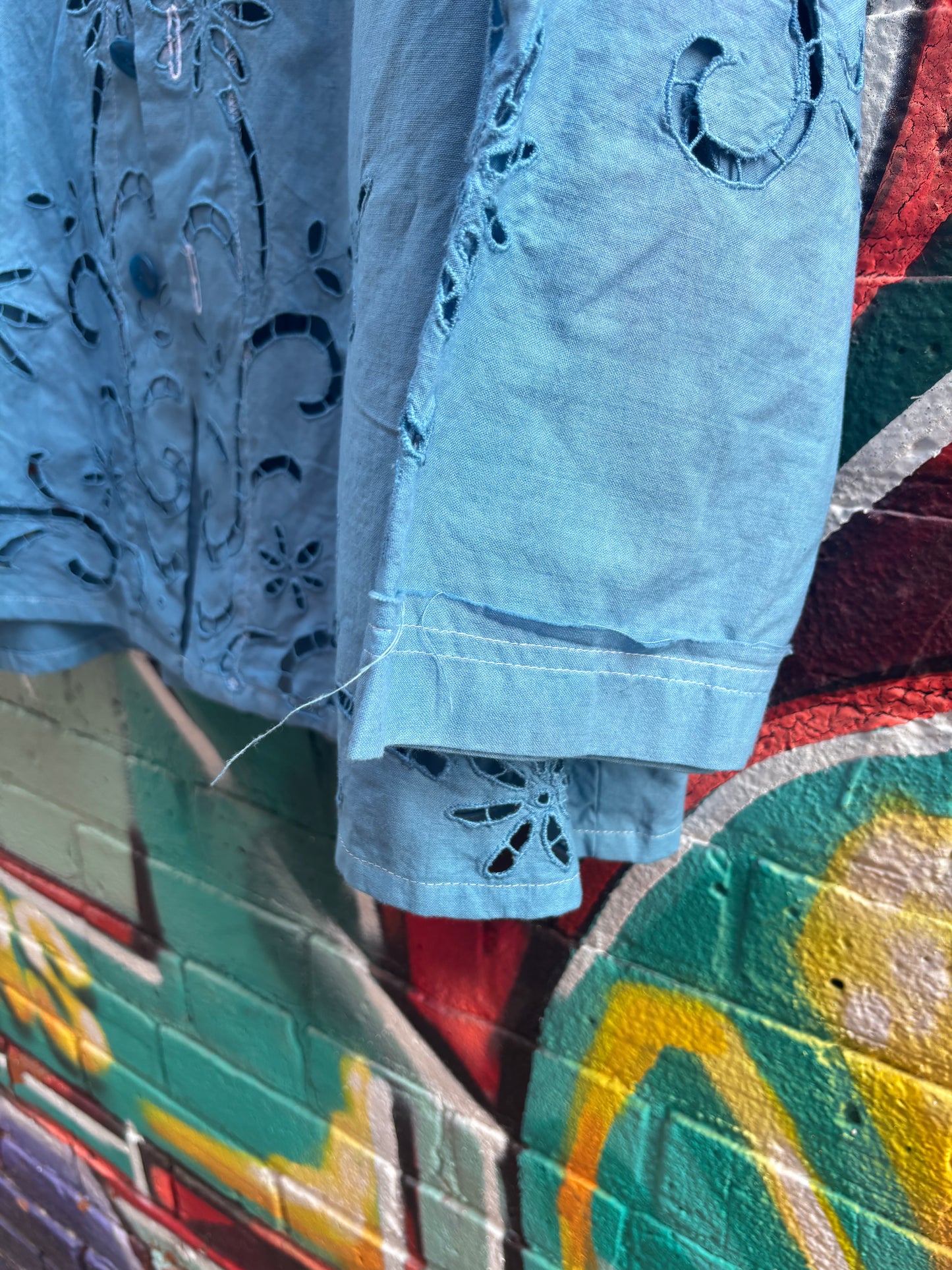 Blue Sky, Hand Dyed Soft Summer Jacket