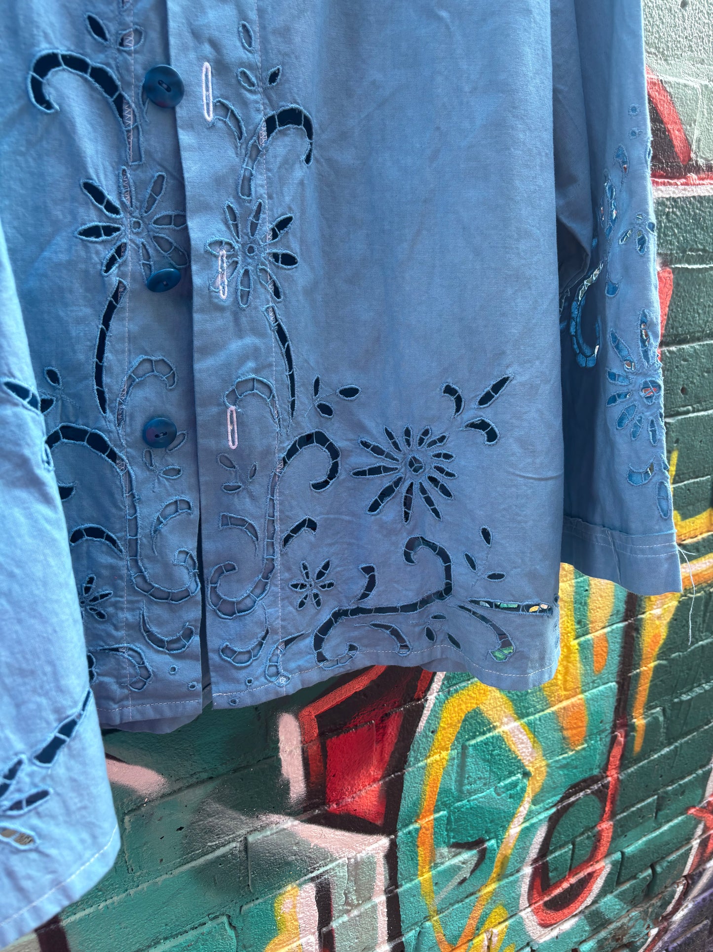 Blue Sky, Hand Dyed Soft Summer Jacket