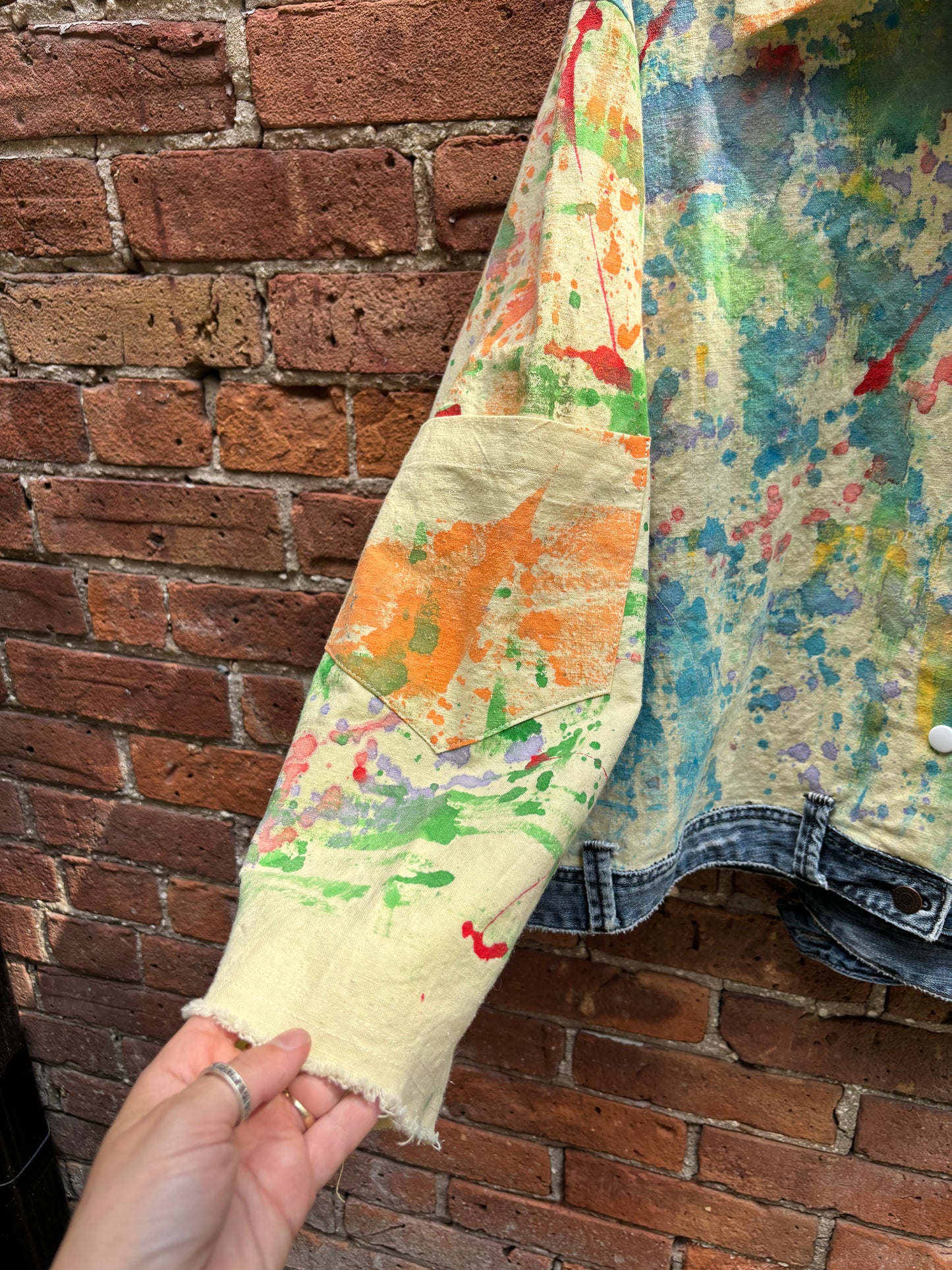 DROP CLOTH & DENIM JACKET