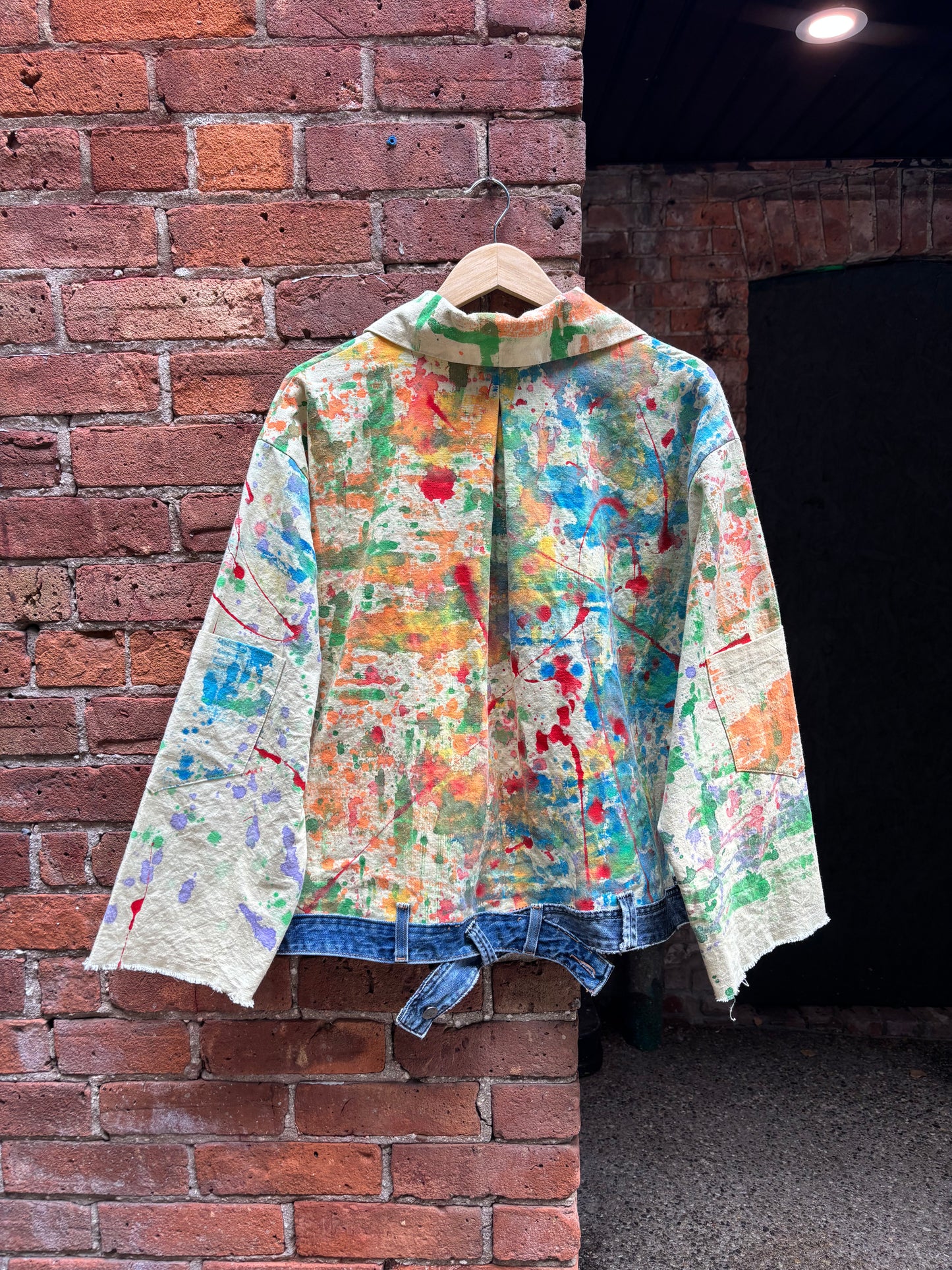 DROP CLOTH & DENIM JACKET