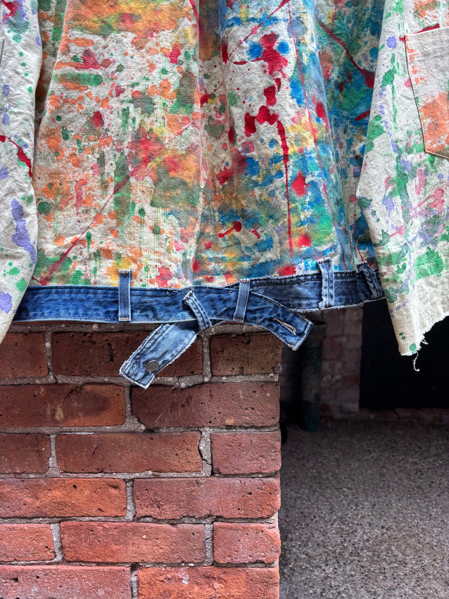 DROP CLOTH & DENIM JACKET