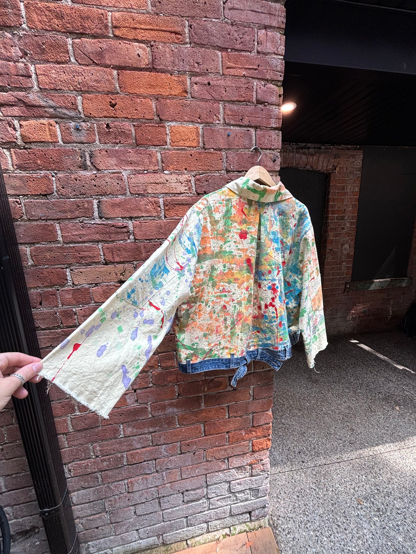 DROP CLOTH & DENIM JACKET
