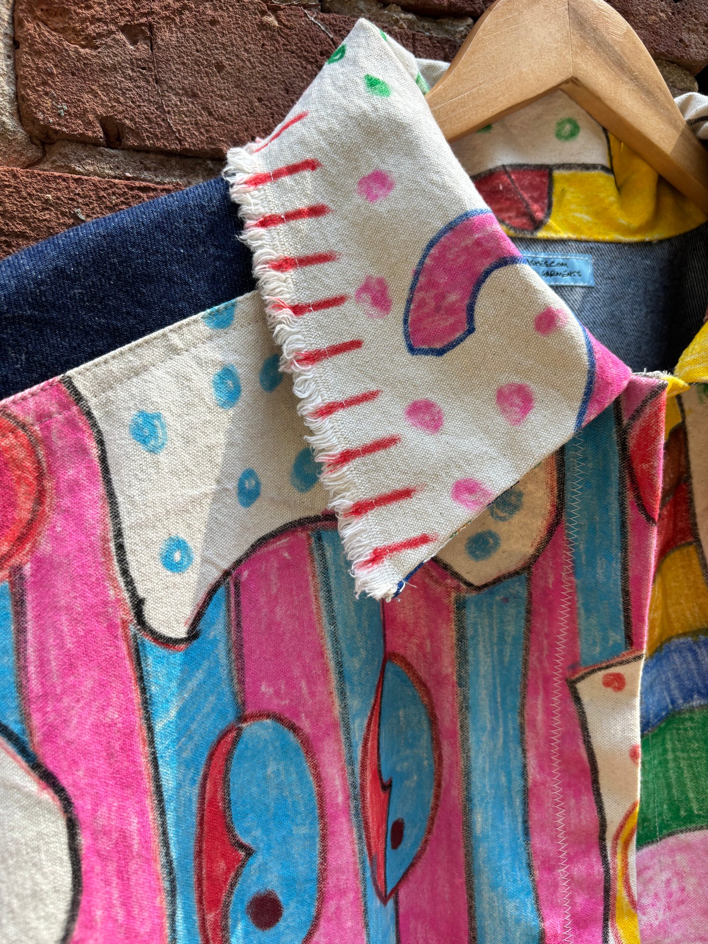 1ST Sample , Jumpsuit , Hand drawn drop cloth