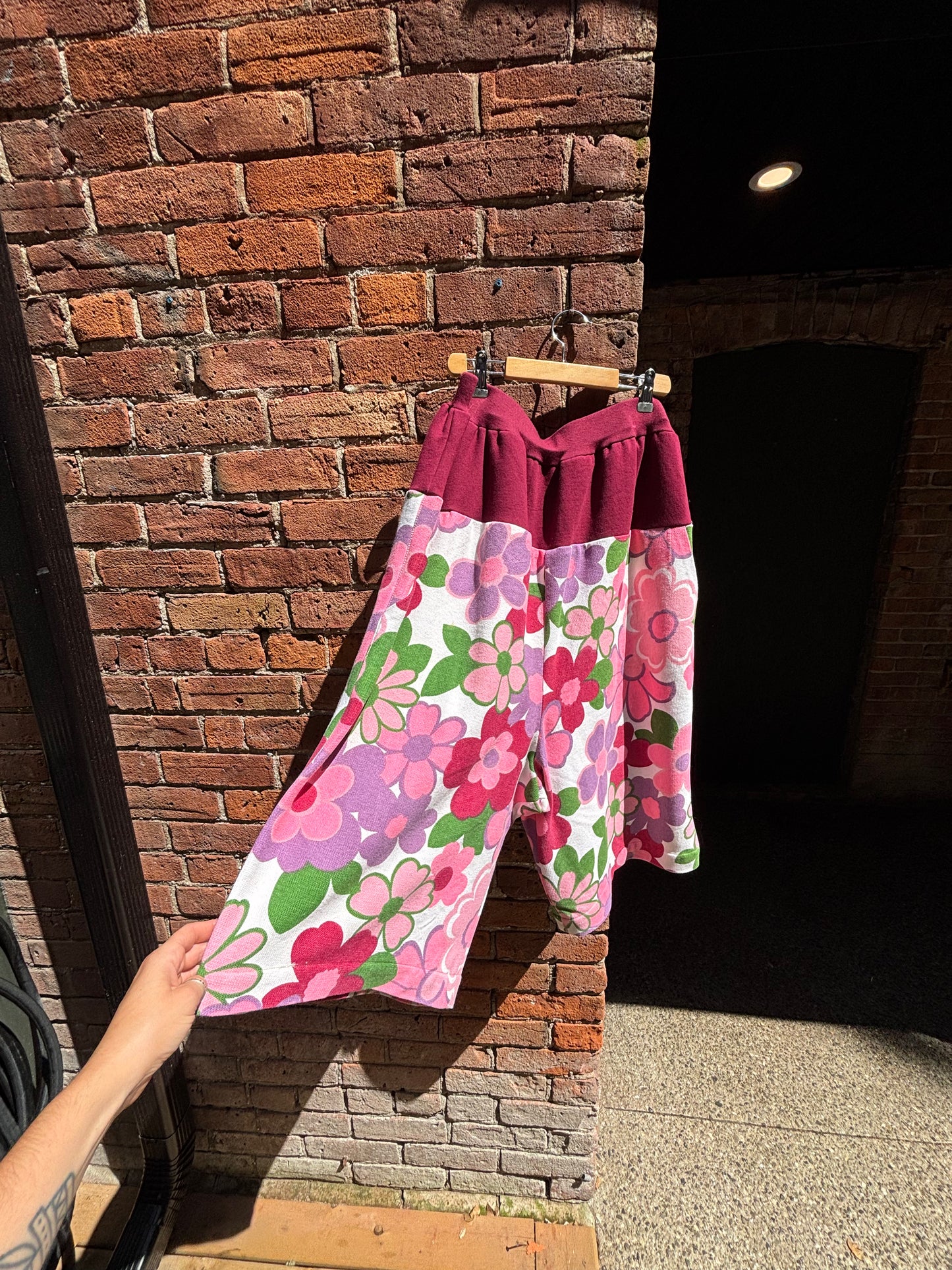 FLOWER POWER PANTS - 32” - 36” elastic WAIST