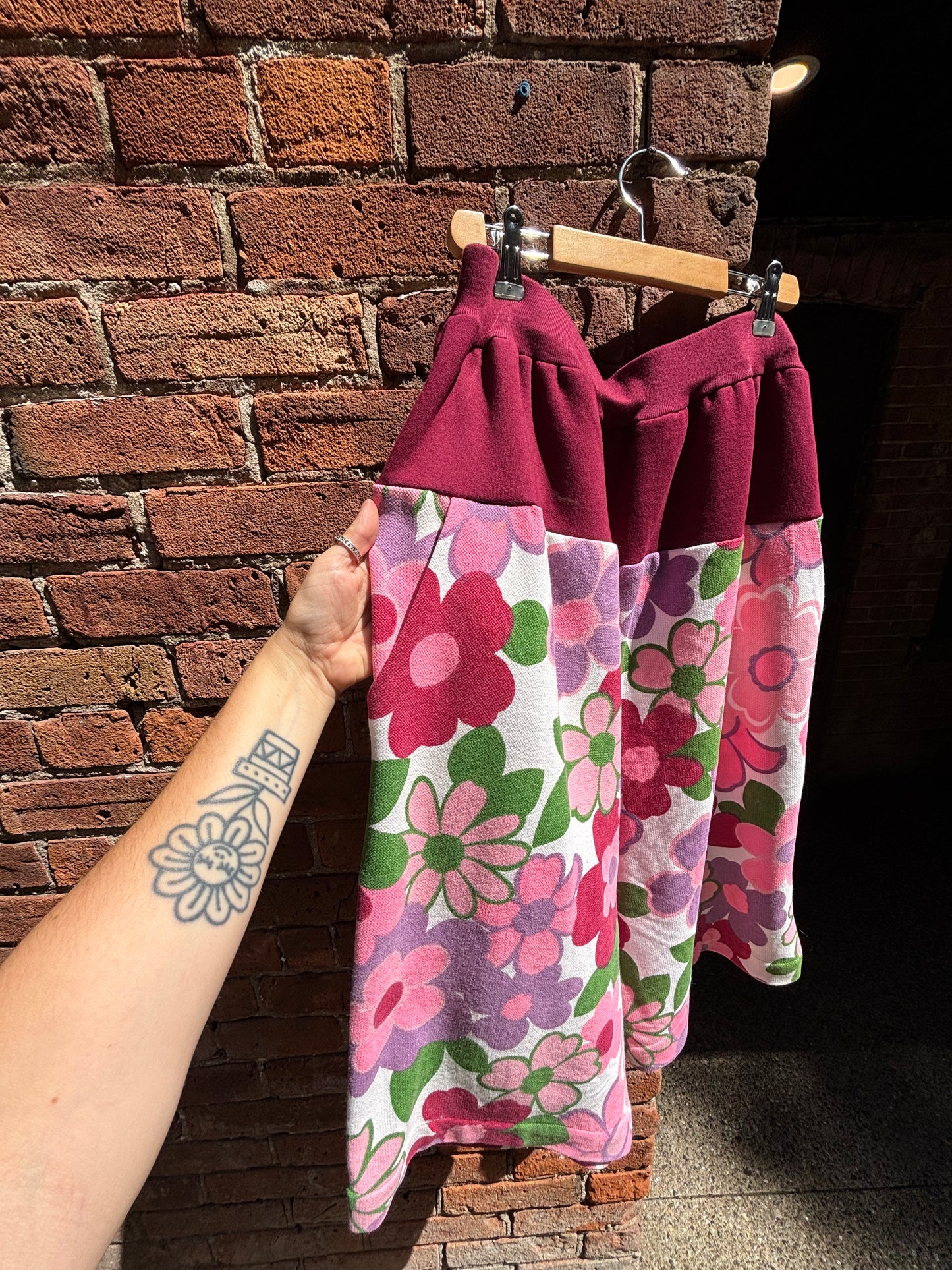 FLOWER POWER PANTS - 32” - 36” elastic WAIST
