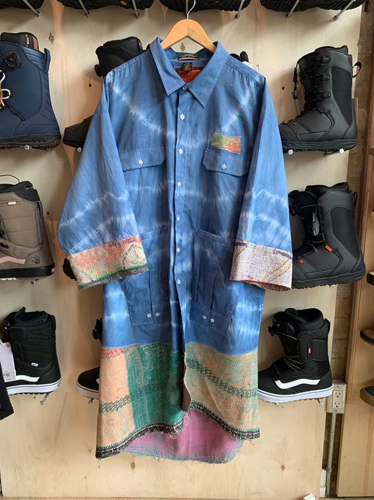 PAINTERS SHIRT x MIND YOUR BEES- fits up to 3XL - SHADES OF BLUE