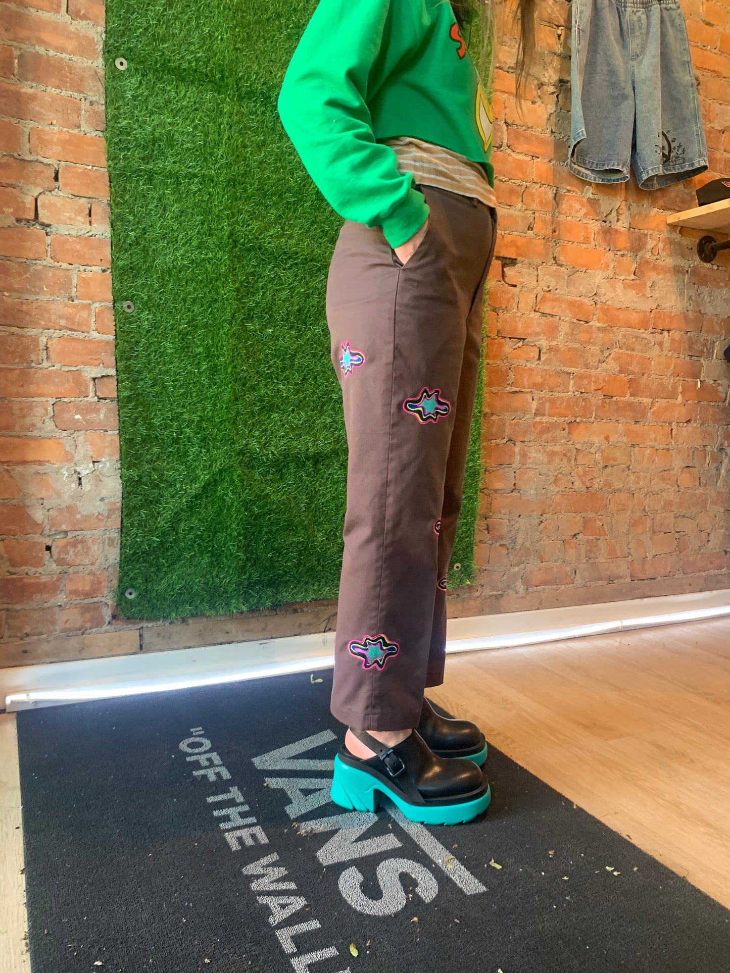 NEBULA embroidered trousers - 34” WAIST