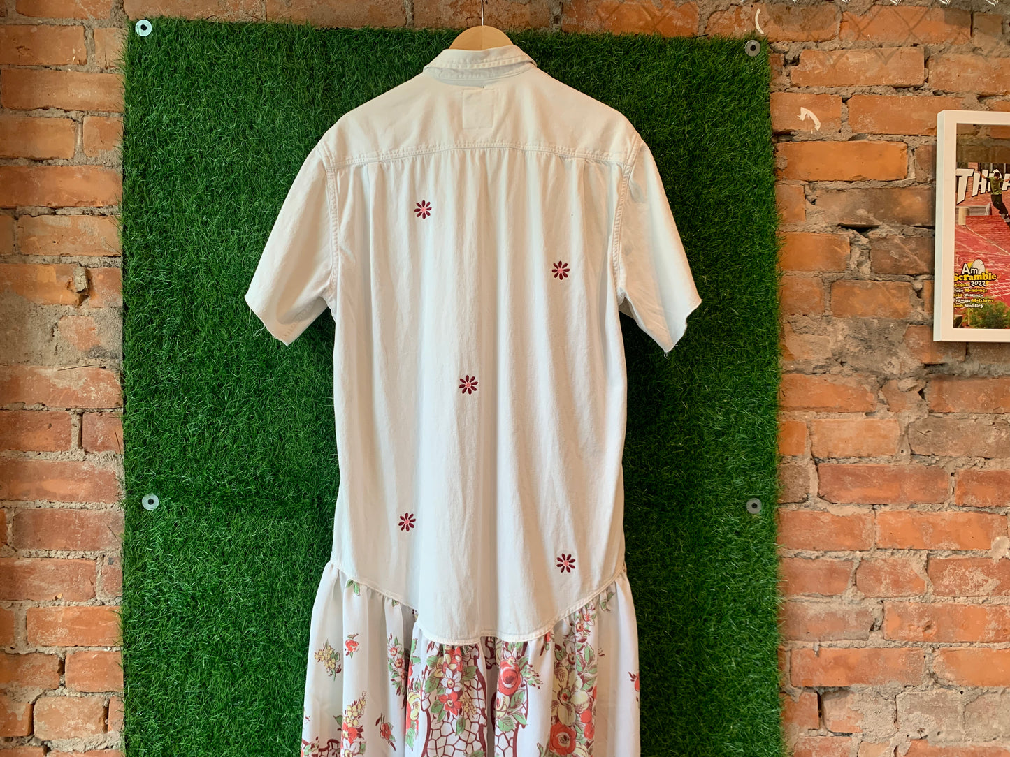 FLORAL BUTTON UP DRESS - MEDIUM