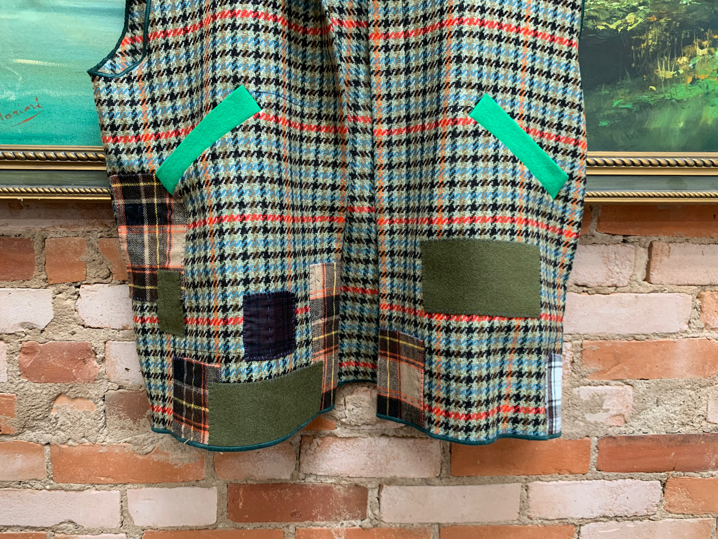 PLAID MASHUP - WOOL VEST