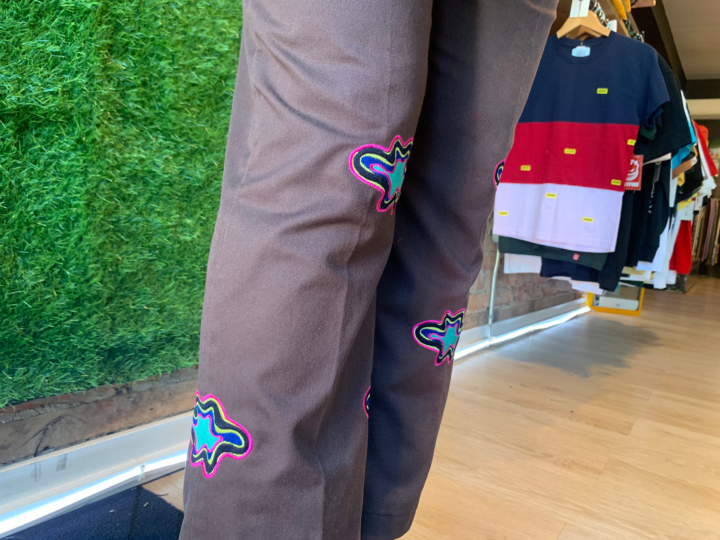 NEBULA embroidered trousers - 34” WAIST