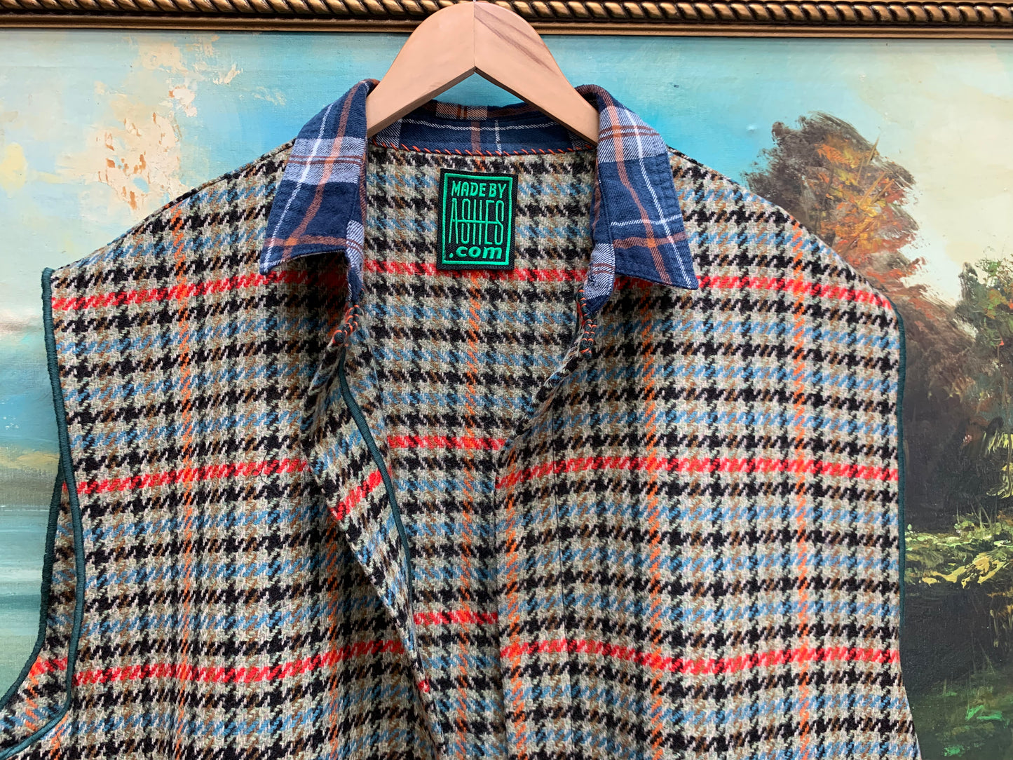 PLAID MASHUP - WOOL VEST