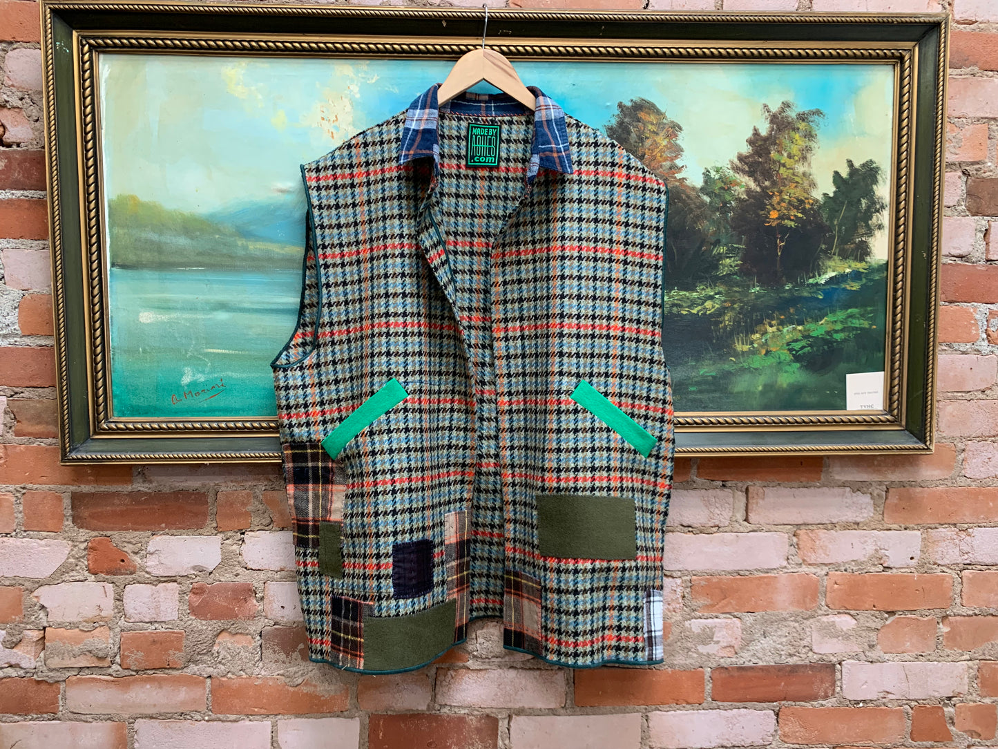 PLAID MASHUP - WOOL VEST