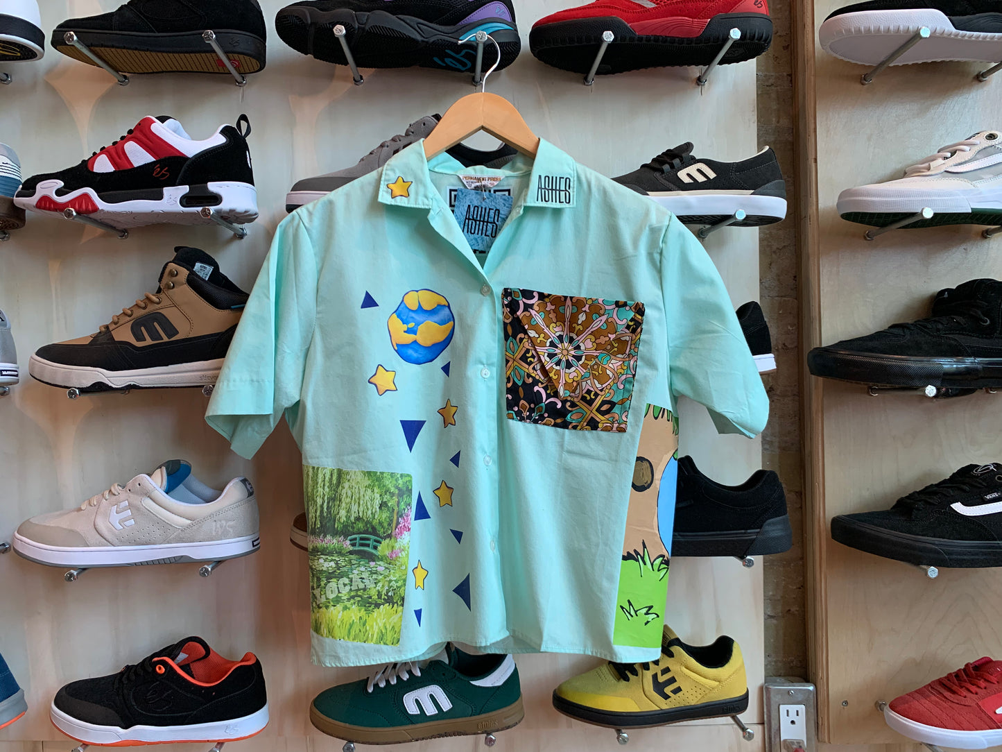 VINTAGE MINT COLLAGE TOP - S/M