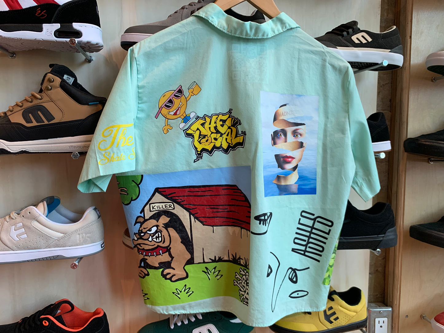 VINTAGE MINT COLLAGE TOP - S/M