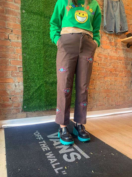 NEBULA embroidered trousers - 34” WAIST