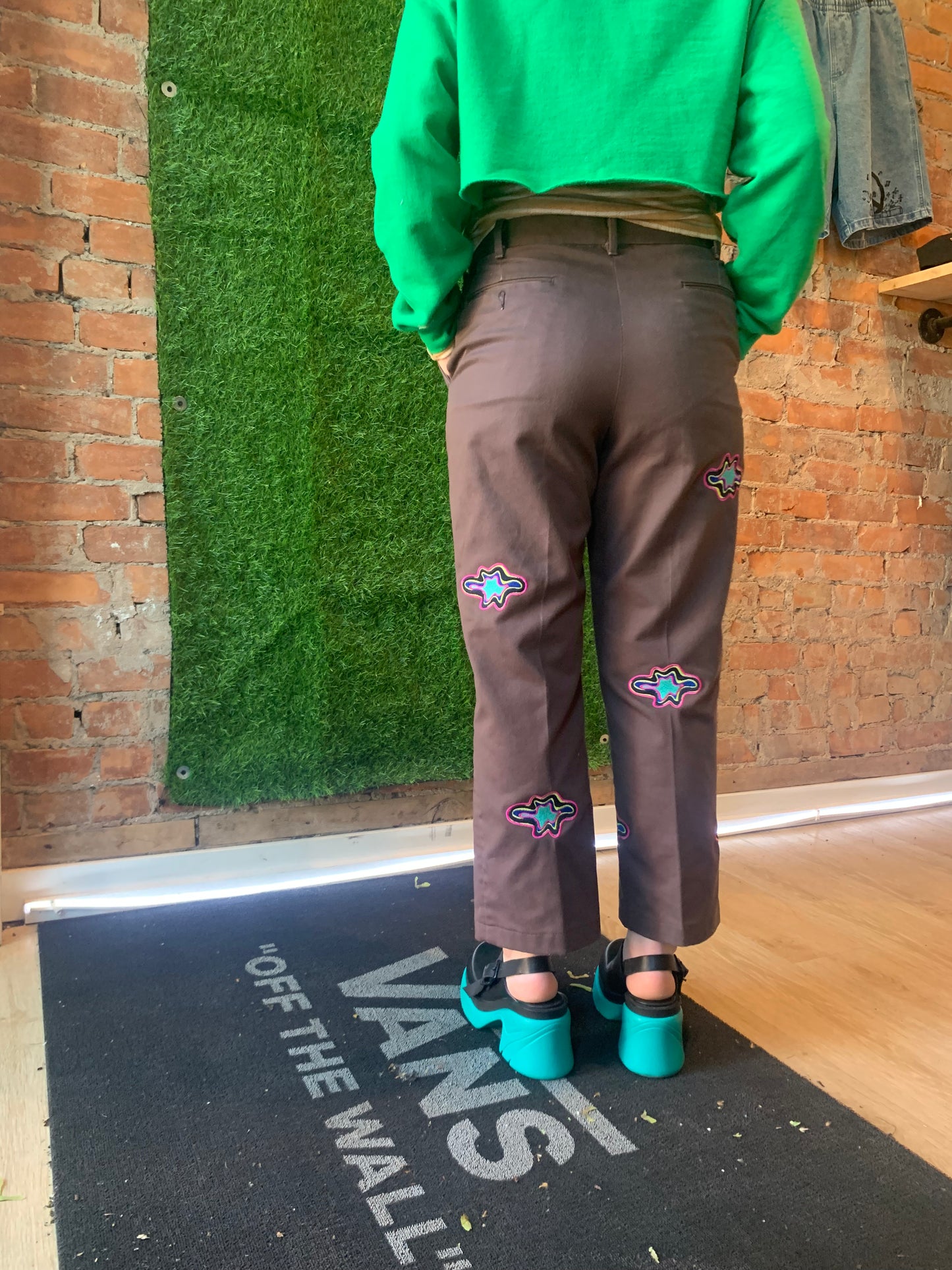 NEBULA embroidered trousers - 34” WAIST