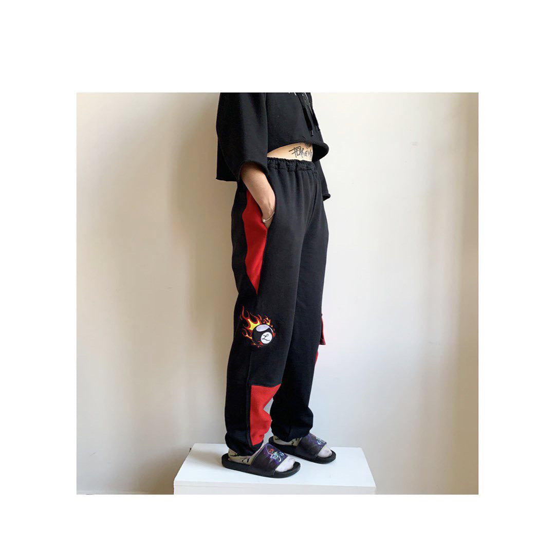 Eight Ball Flame Joggers X The Local Skate Shop