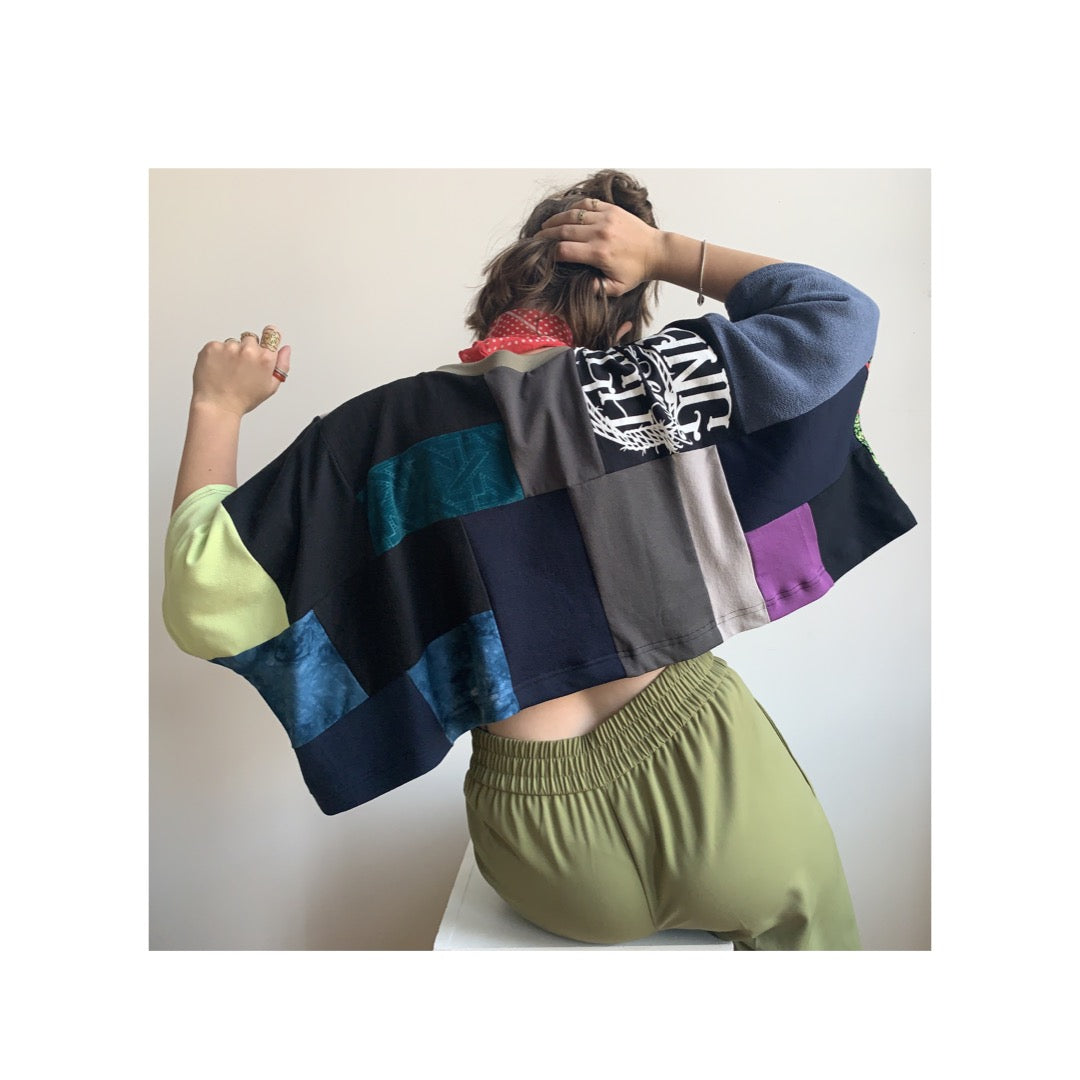 SQUARED AWAY CROP TOP 0821-03