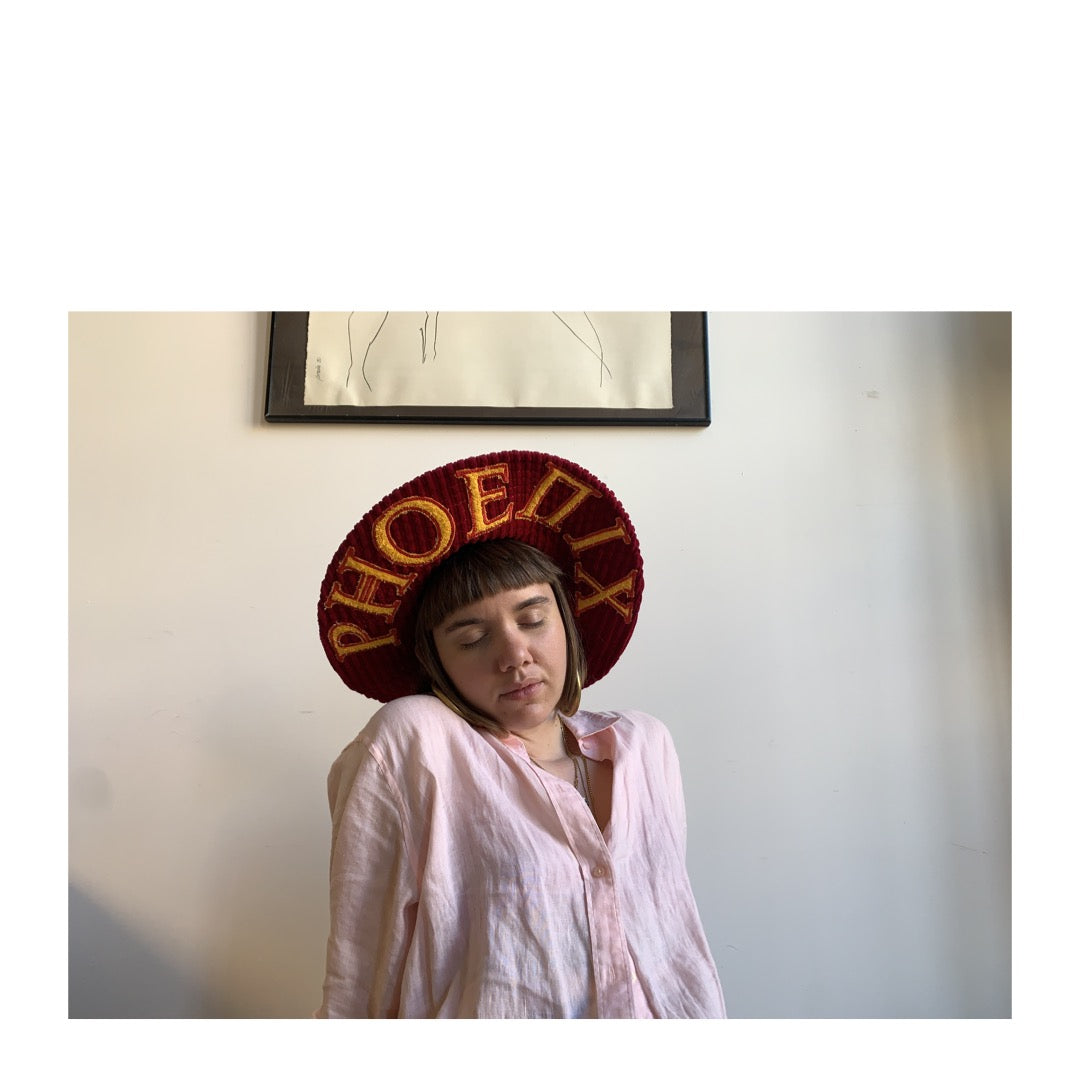 PHOENIX vintage patched chapeau