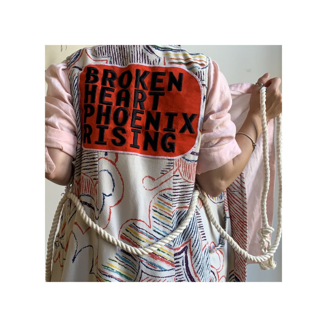 Vintage PATCHED vest