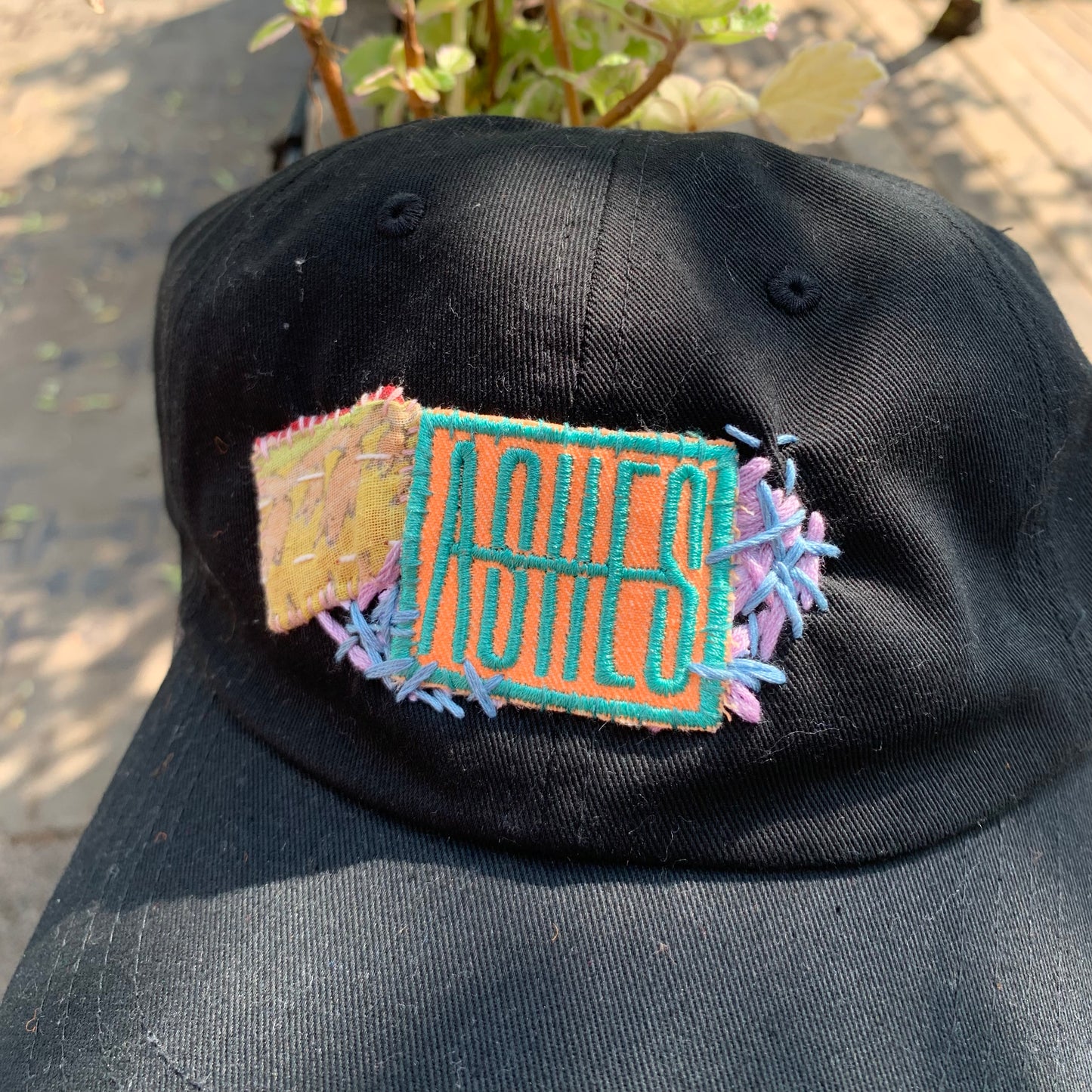 ASHES quilt scraps & cotton DAD CAP