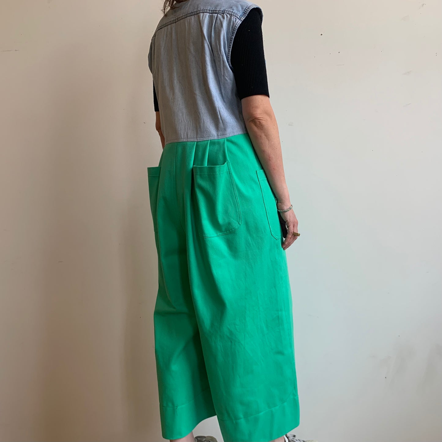 DENIM & MINT JUMPSUIT