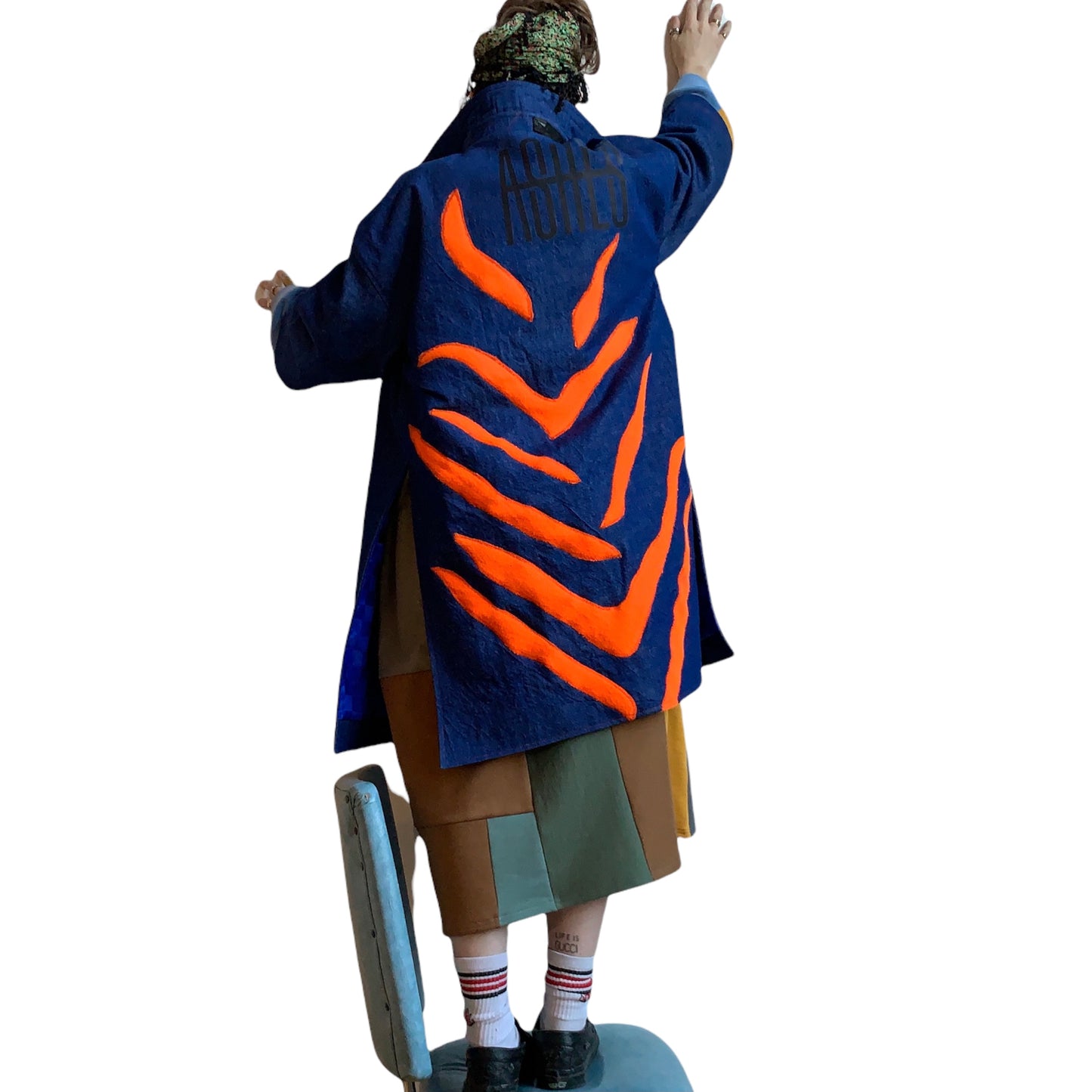 ACID ZEBRA DENIM JACKET - 1/1 - UP TO XL