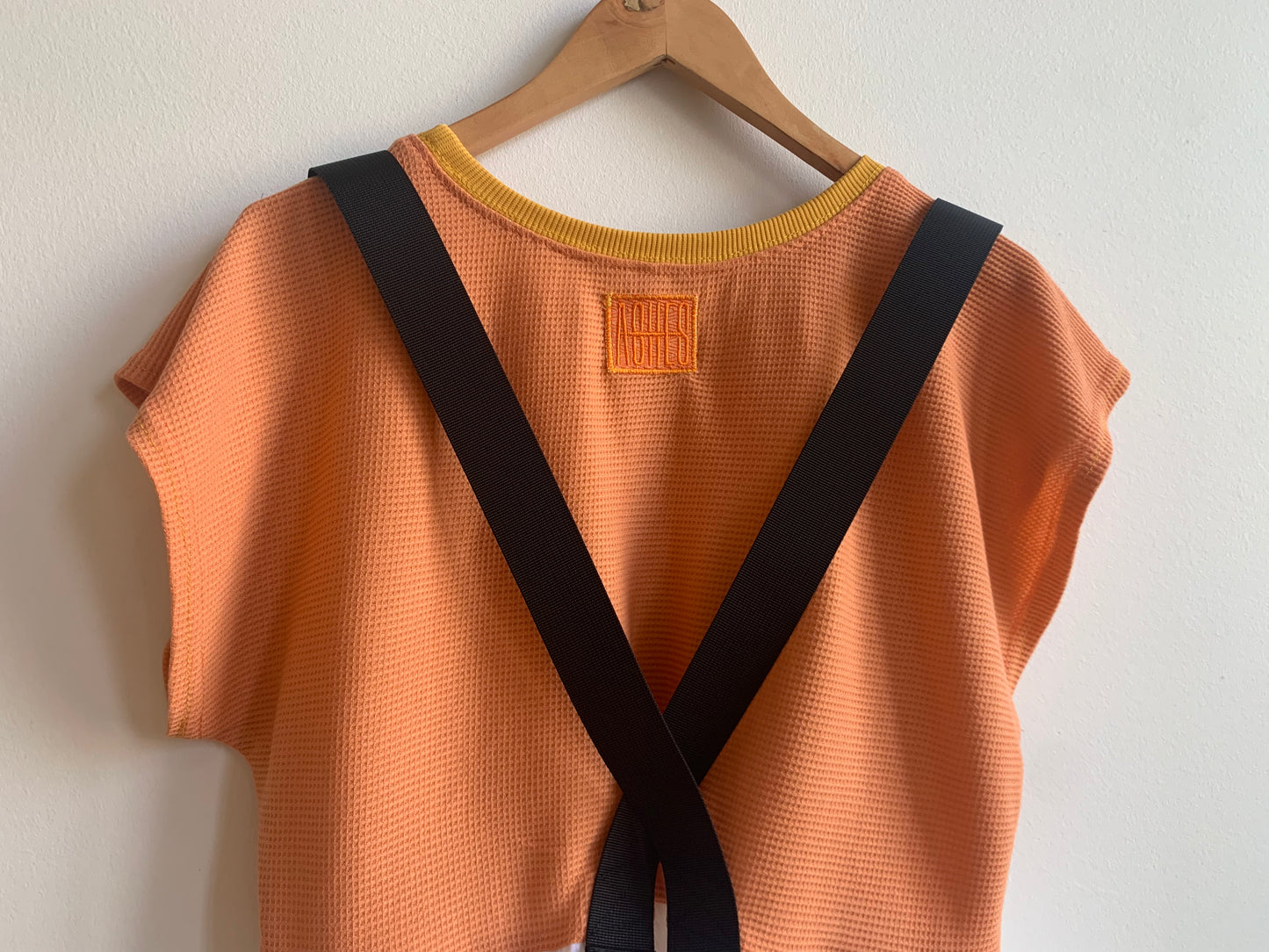 CREAMSICLE OVERALL DRESS