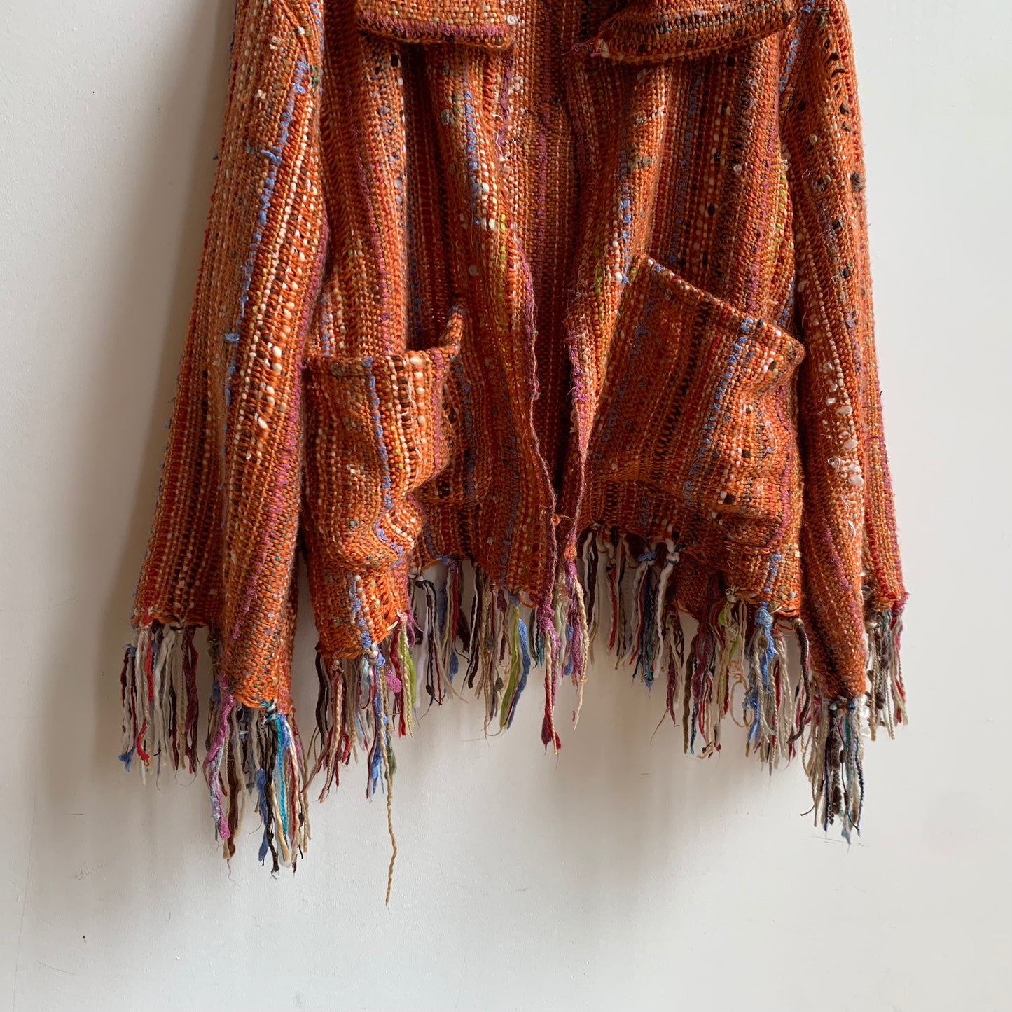 TECHNICOLOUR ORANGE FRINGE JACKET
