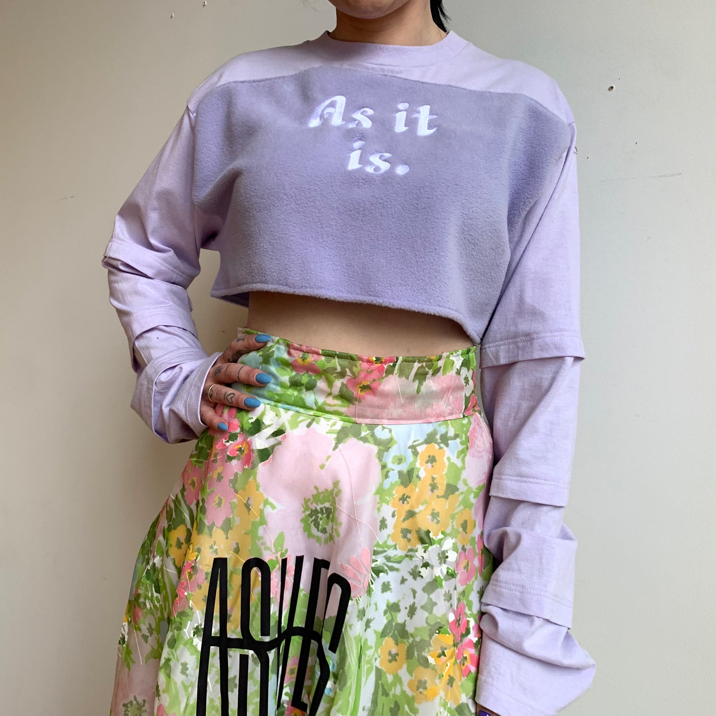 AS IT IS / SLEEVES ON SLEEVES TOP - 1/1 - SZ S/M
