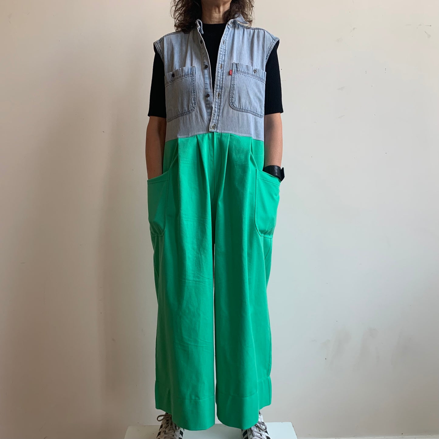 DENIM & MINT JUMPSUIT