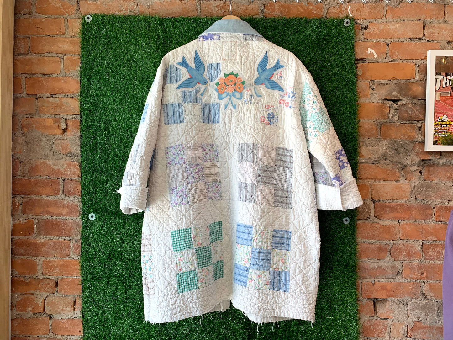 BLUE BIRD QUILT COAT 1/1 M/L